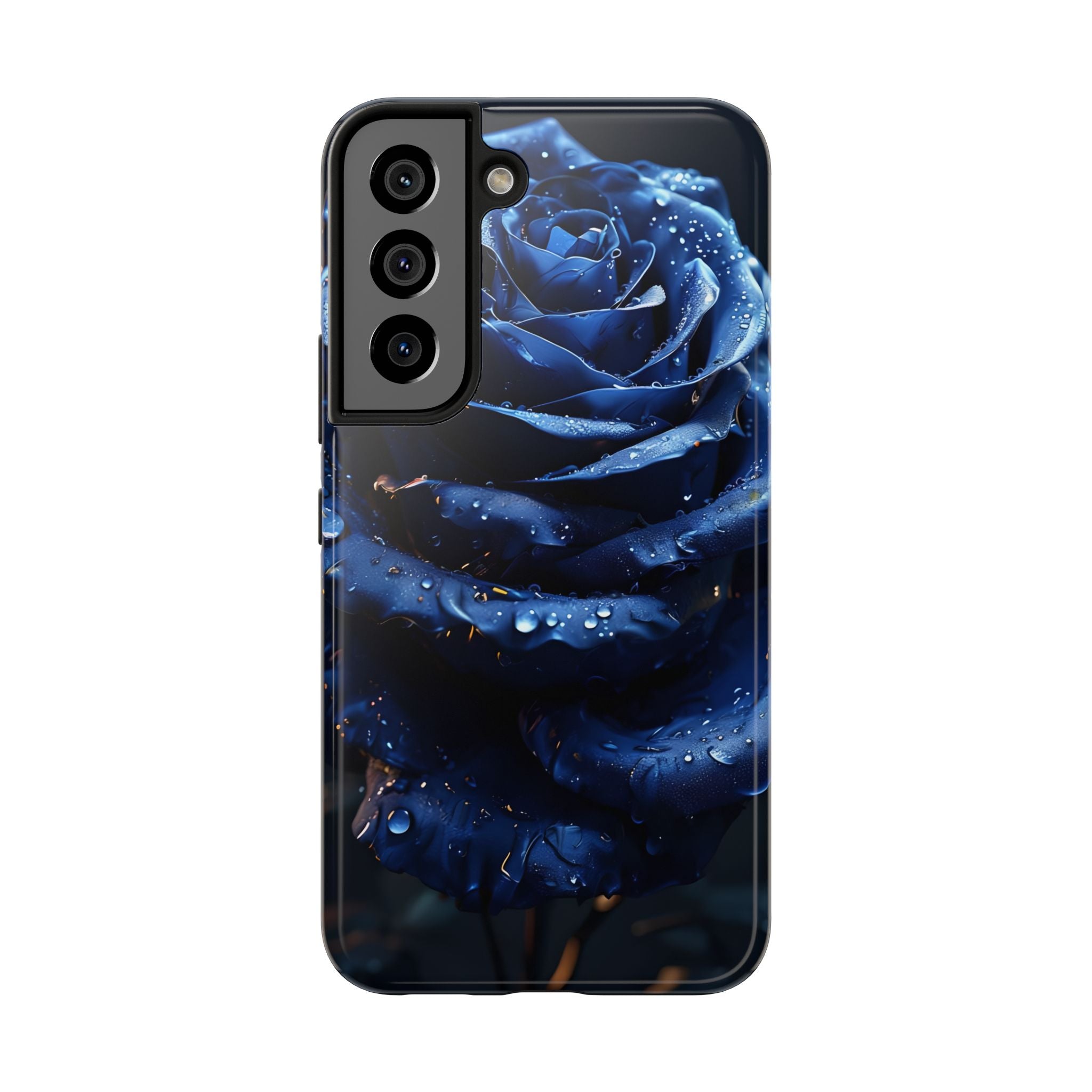iPhone 17 Pro Max Tough Phone Case - Elegant Blue Rossy Design