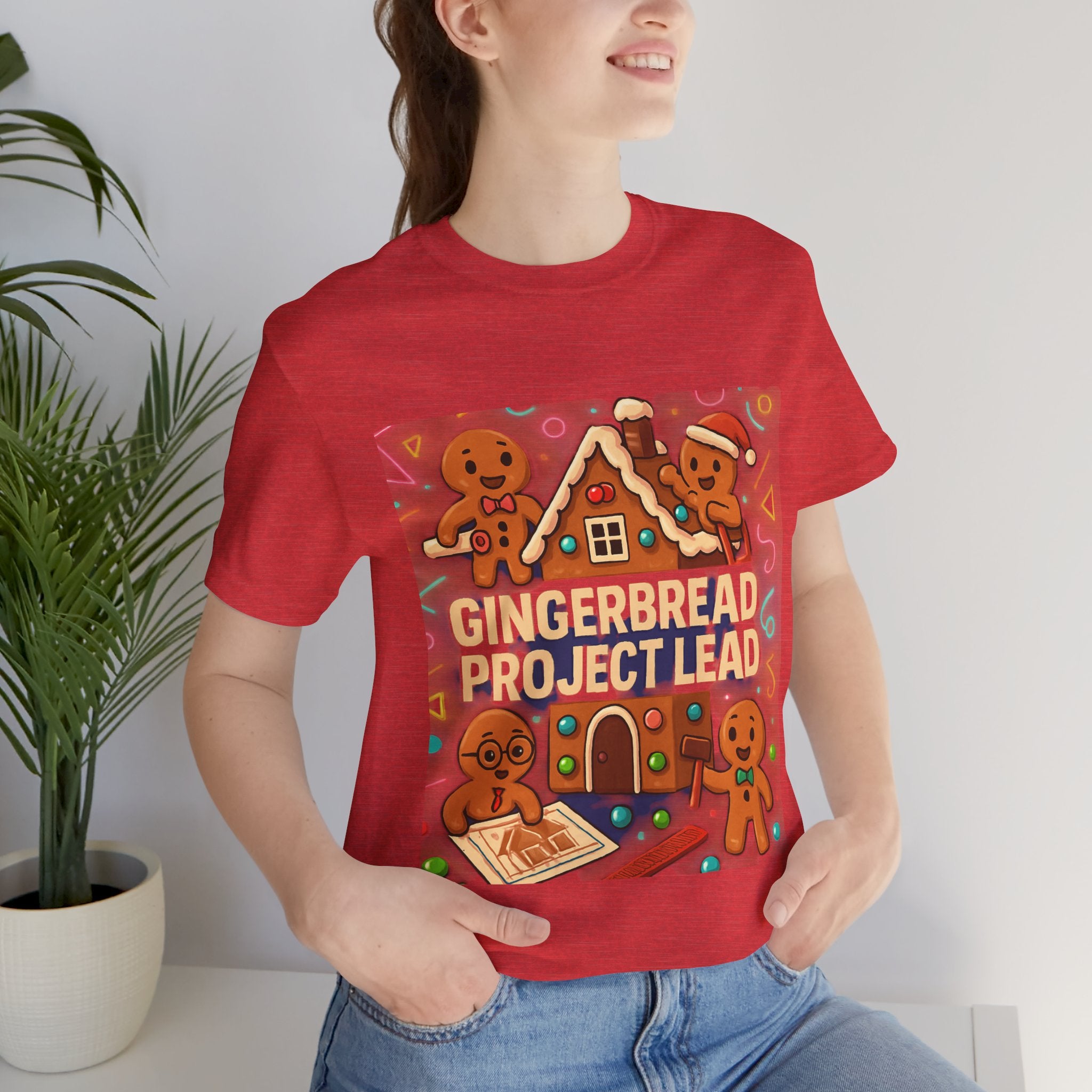 Gingerbread Project Lab T-Shirt — Cute Holiday Cookie House Tee