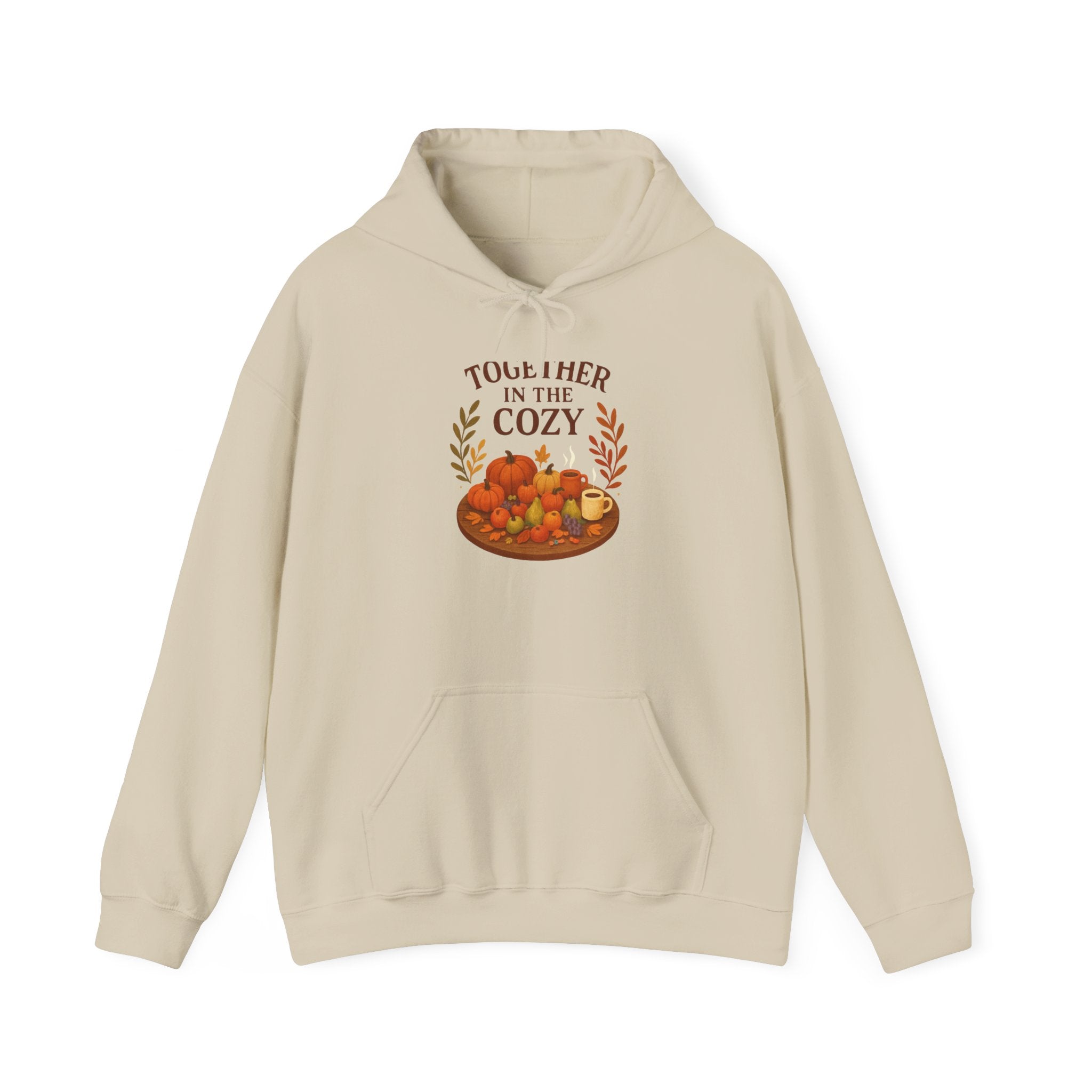 Cozy Together Hoodie — "Together in the Cozy" Fall Pumpkin Sweatshirt