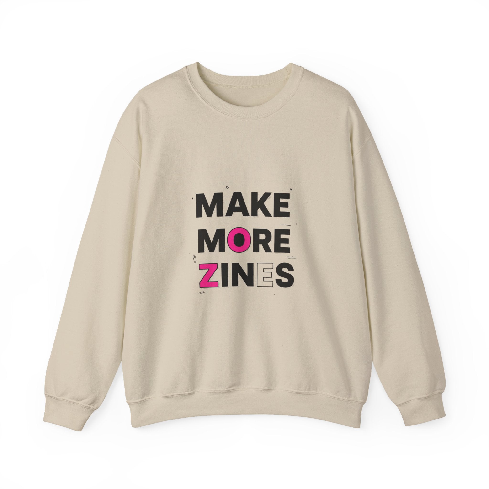 Make More Zines Sweatshirt | ransom collage shirt, zine style tee