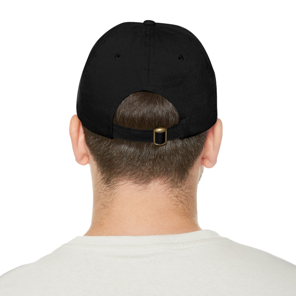 Stylish Dad Hat with Leather Patch, Casual Baseball Cap, Gift for Dads, Outdoor Accessory, Summer Fashion