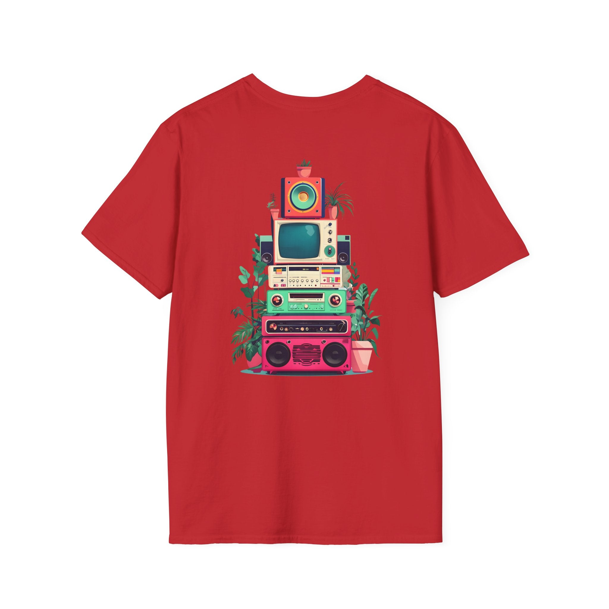 Retro Beach Vibes Unisex Softstyle T-Shirt, Casual Summer Tee, Vintage Style Shirt, Music Lover Gift, Relaxed Fit Apparel