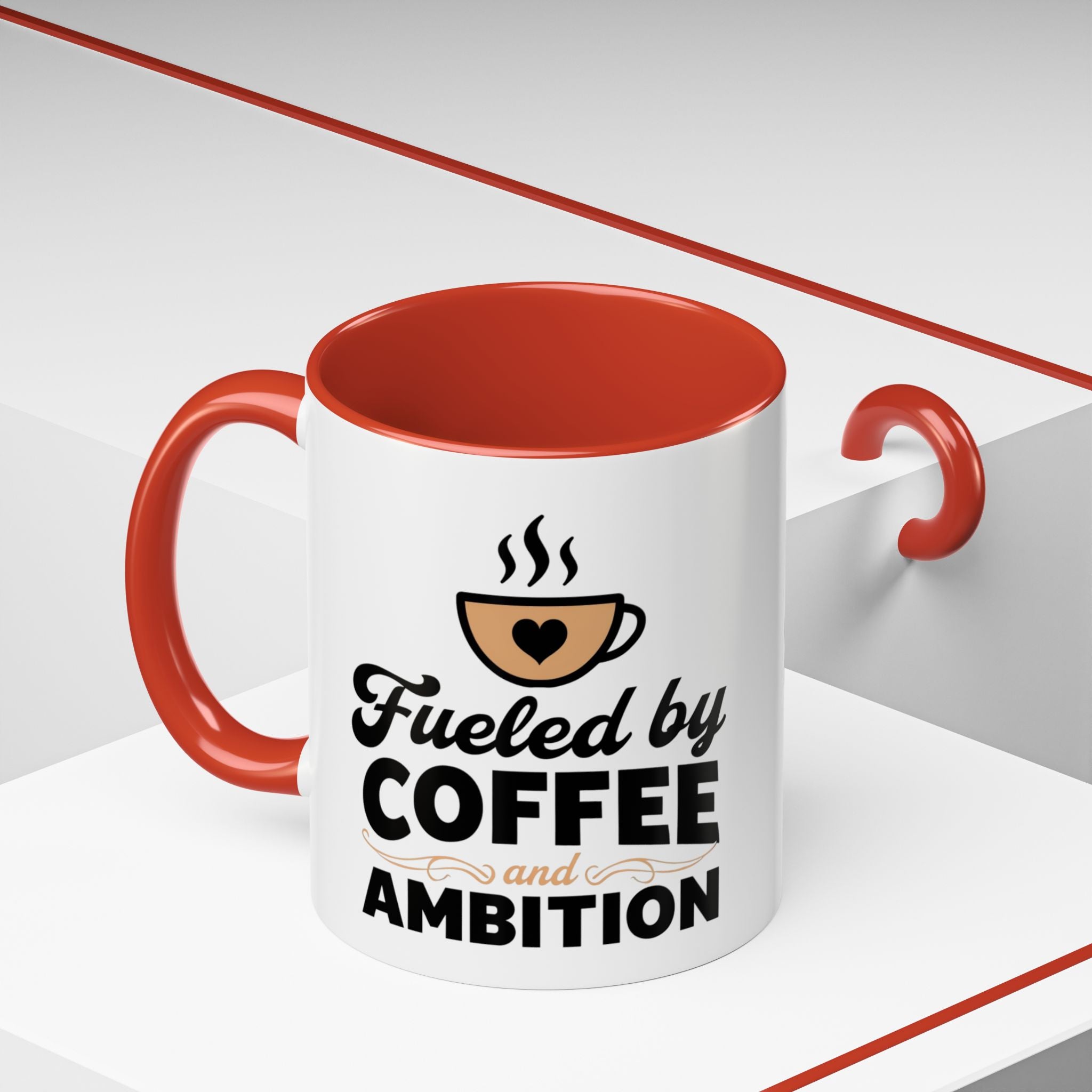 Motivational Coffee Mug - Fueled by Coffee and Ambition