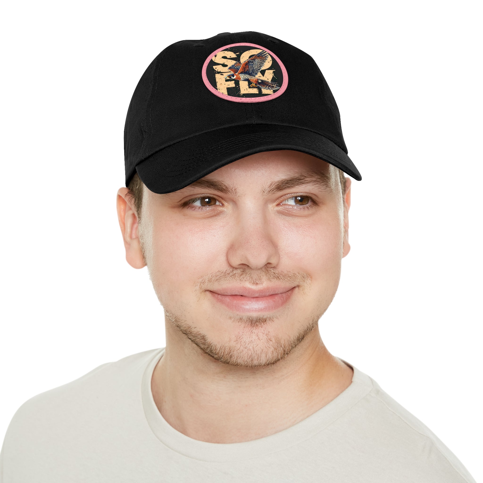 Stylish Dad Hat with Leather Patch, Casual Baseball Cap, Gift for Dads, Outdoor Accessory, Summer Fashion