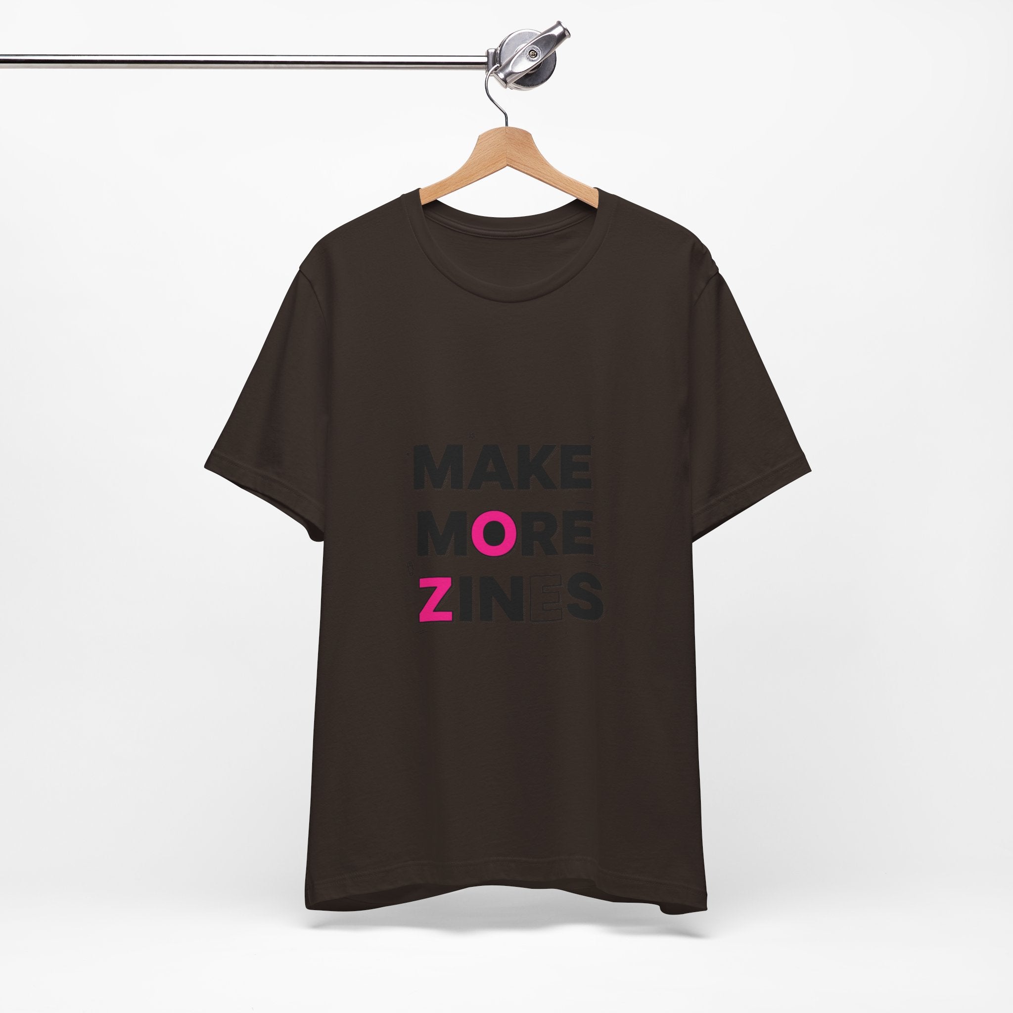 MAKE MORE ZINES Tee | ransom collage shirt, zine style cutout letters