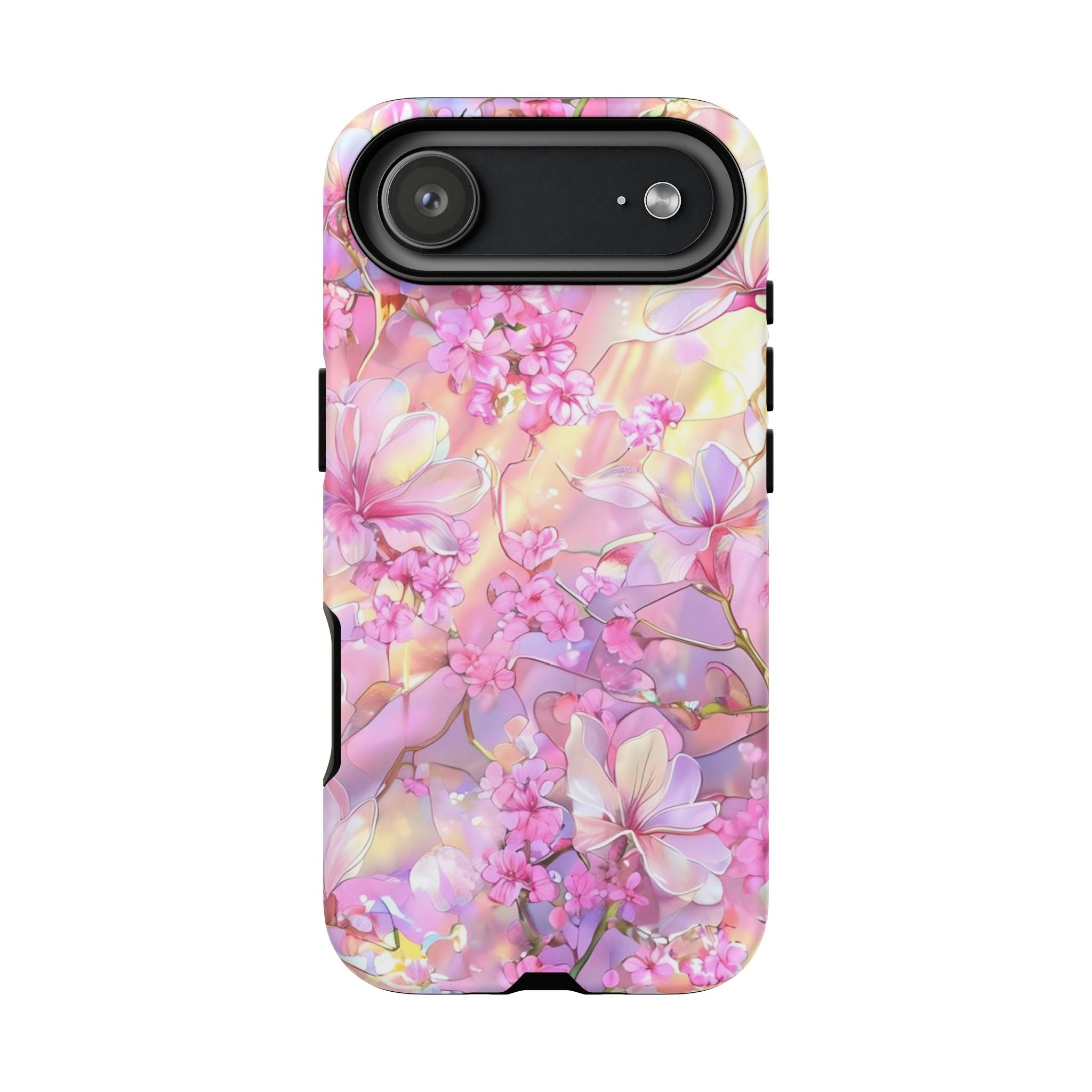 Floral Elegance Tough Phone Case – Dual-Layer Protection for iPhone 17/16/15 & Samsung | Glossy or Matte Finish | Morphesa
