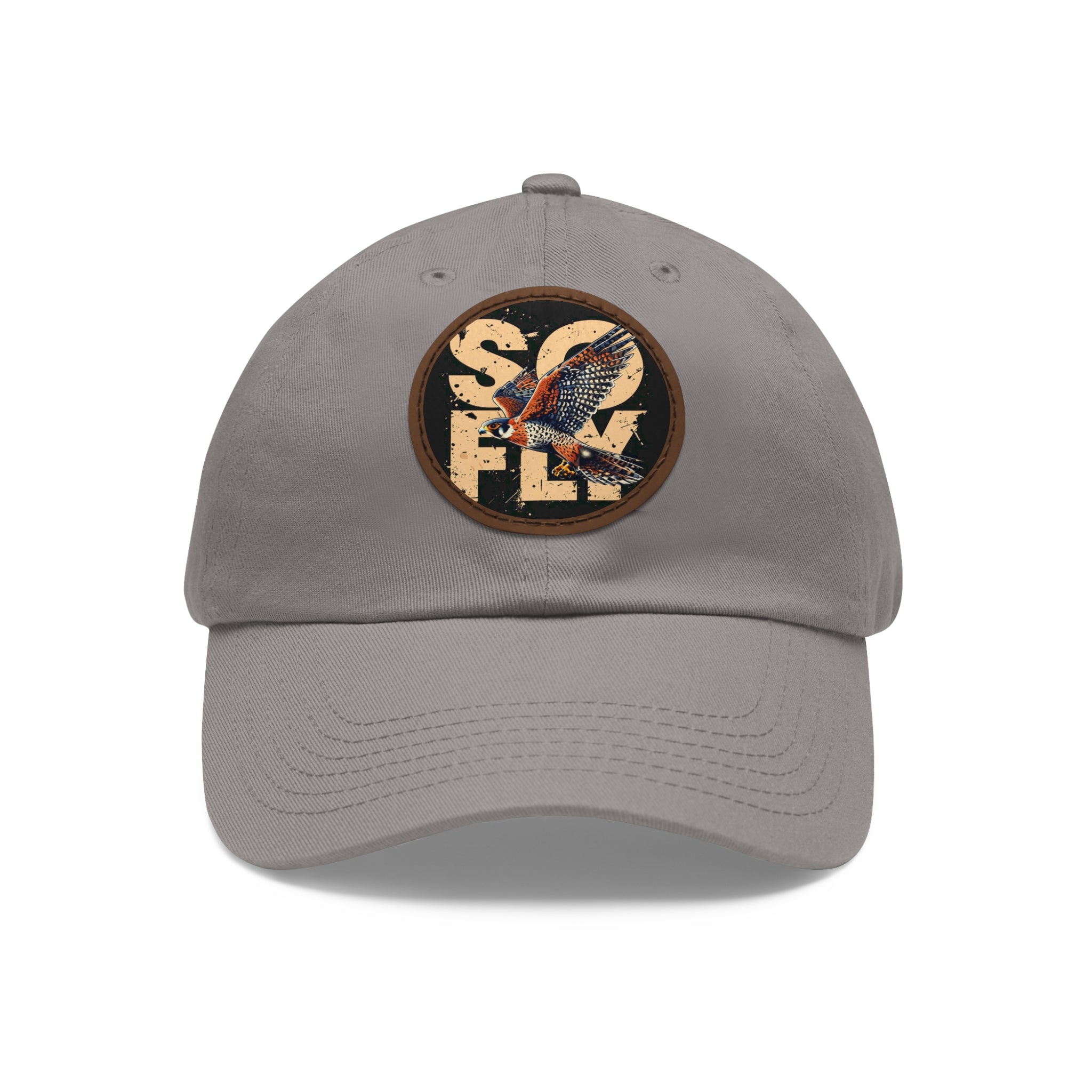 Stylish Dad Hat with Leather Patch, Casual Baseball Cap, Gift for Dads, Outdoor Accessory, Summer Fashion