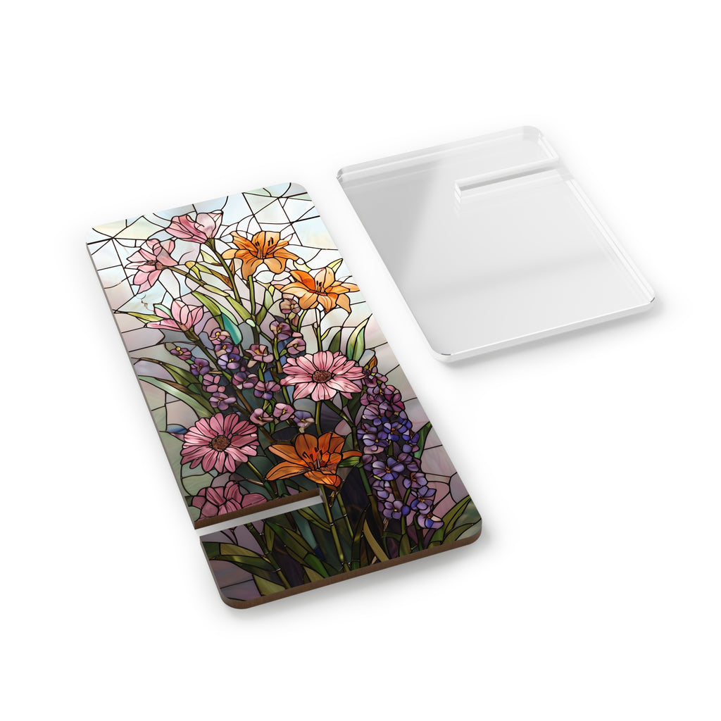 Stunning Floral Smartphone Stand, Cute Phone Holder, Desk Organizer Gift, Home Office Decor, Mother's Day Gift, Floral Design