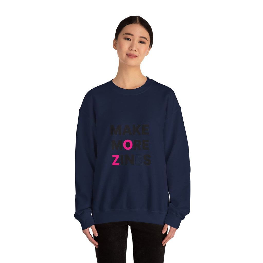 Make More Zines Sweatshirt | ransom collage shirt, zine style tee