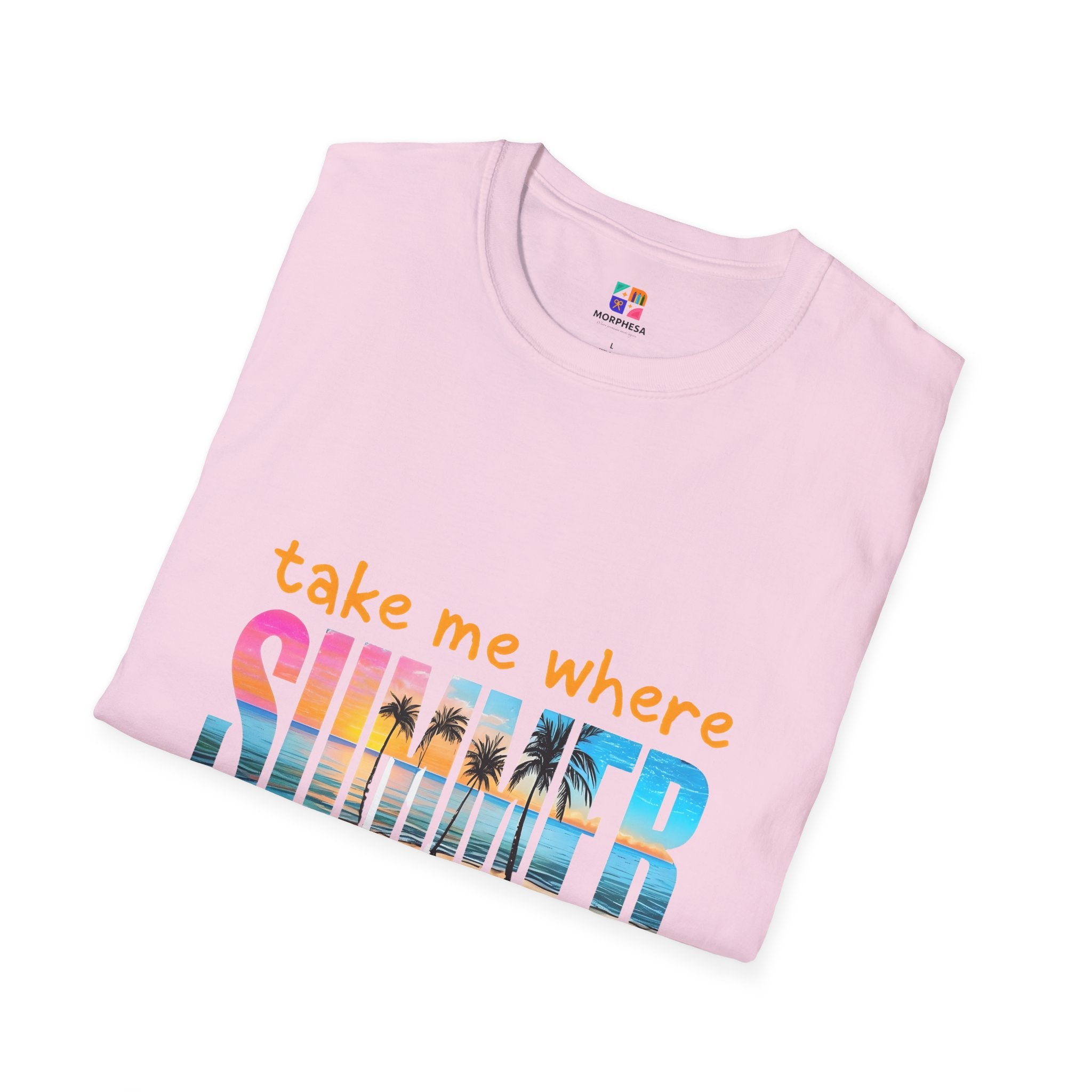 Summer Vibes Unisex T-Shirt | Take Me Where Summer Never Ends | Casual Wear, Vacation Shirt, Beach Tee, Gift Idea, Summer Collection