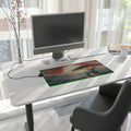 LED Gaming Mouse Pad with Vibrant Landscape Design, RGB Backlit Desk Decor, Gamer Gift, Home Office Accessory, Perfect for Gaming Setup