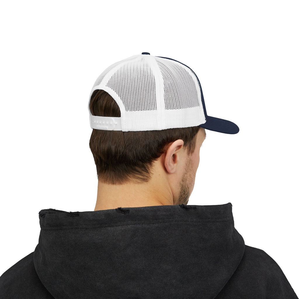 Money On My Mind Trucker Cap — Embroidered Mesh Snapback Hat