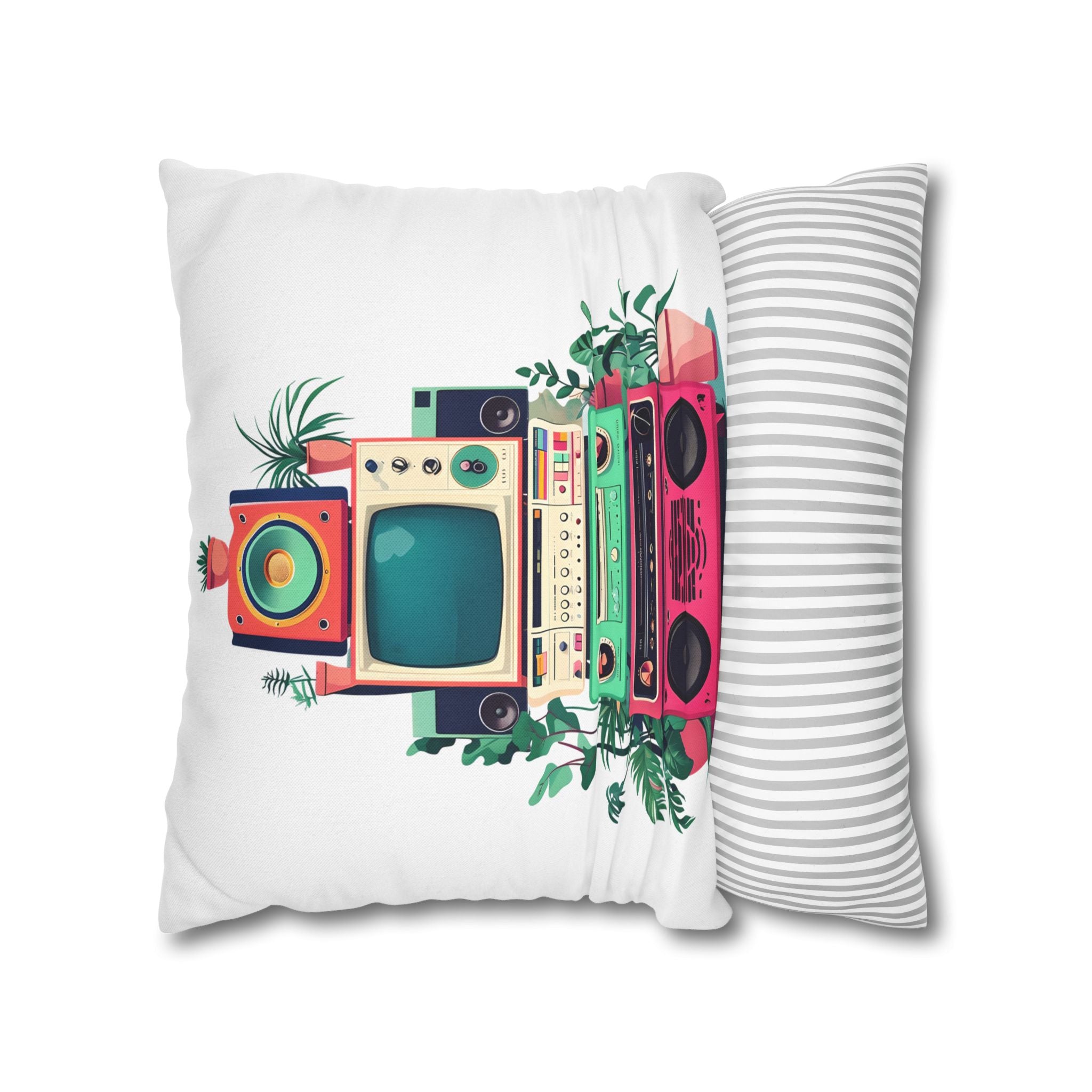 Spun Polyester Square Pillowcase