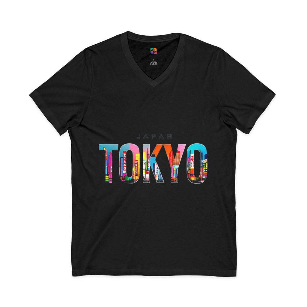 Unisex Jersey Short Sleeve V-Neck Tee