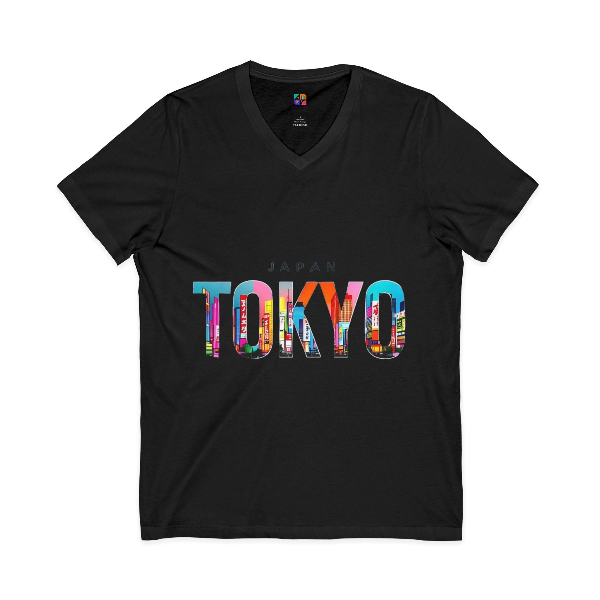 Unisex Jersey Short Sleeve V-Neck Tee