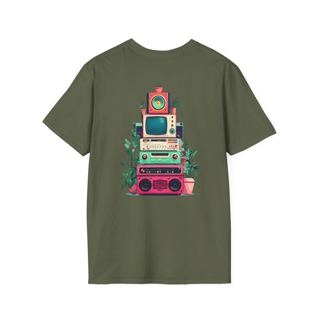 Retro Beach Vibes Unisex Softstyle T-Shirt, Casual Summer Tee, Vintage Style Shirt, Music Lover Gift, Relaxed Fit Apparel