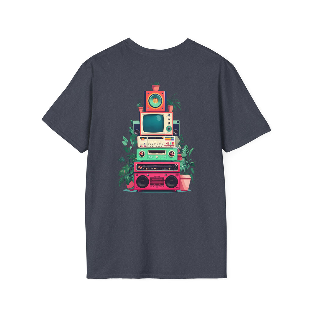 Retro Beach Vibes Unisex Softstyle T-Shirt, Casual Summer Tee, Vintage Style Shirt, Music Lover Gift, Relaxed Fit Apparel