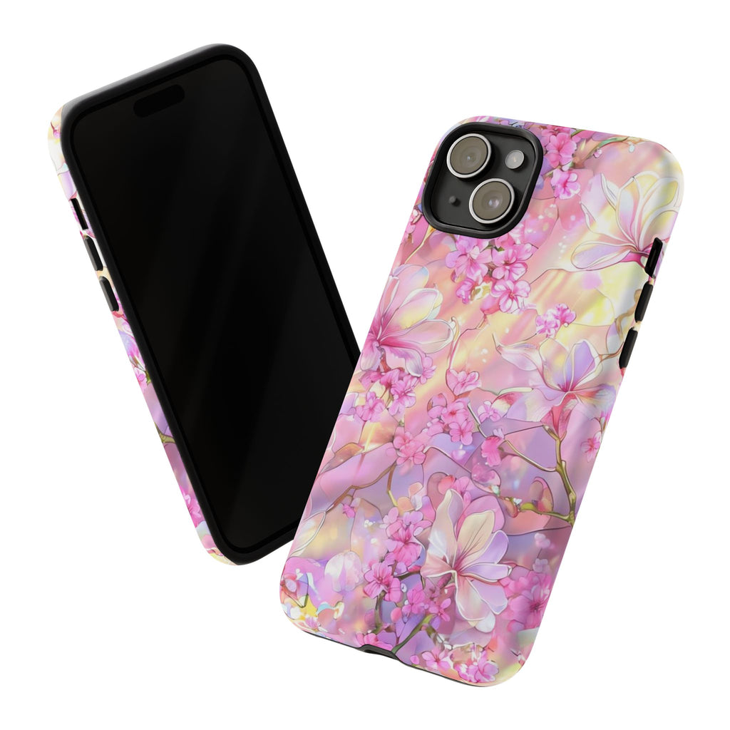 Floral Elegance Tough Phone Case – Dual-Layer Protection for iPhone 17/16/15 & Samsung | Glossy or Matte Finish | Morphesa