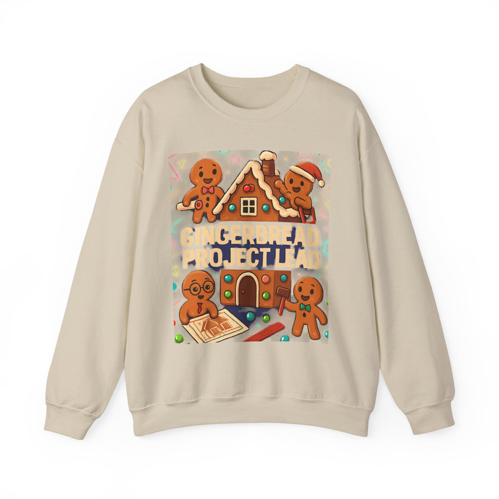 Gingerbread Project Lab Sweatshirt — Cute Holiday Cookie House Crewneck