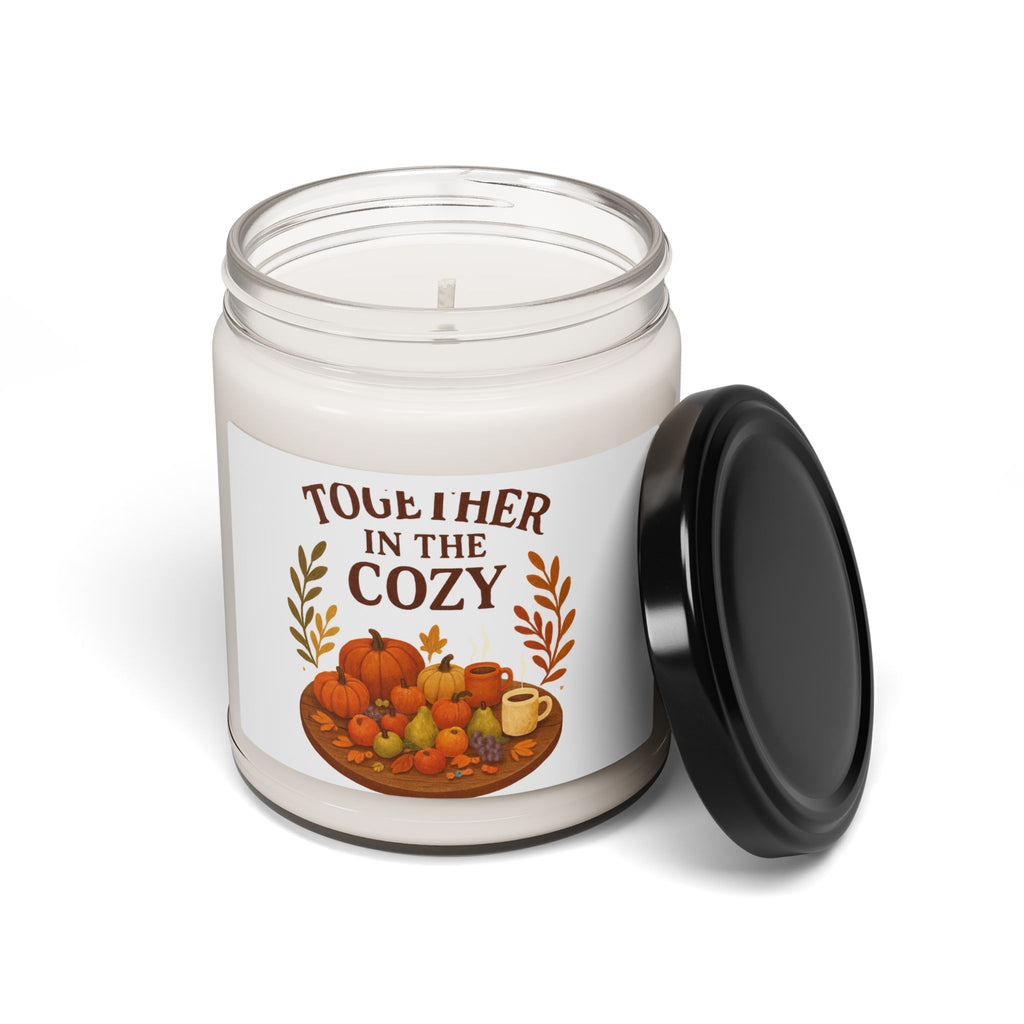 Autumn Cozy Soy Candle — "In The Cozy" 9oz Fall Scented Jar