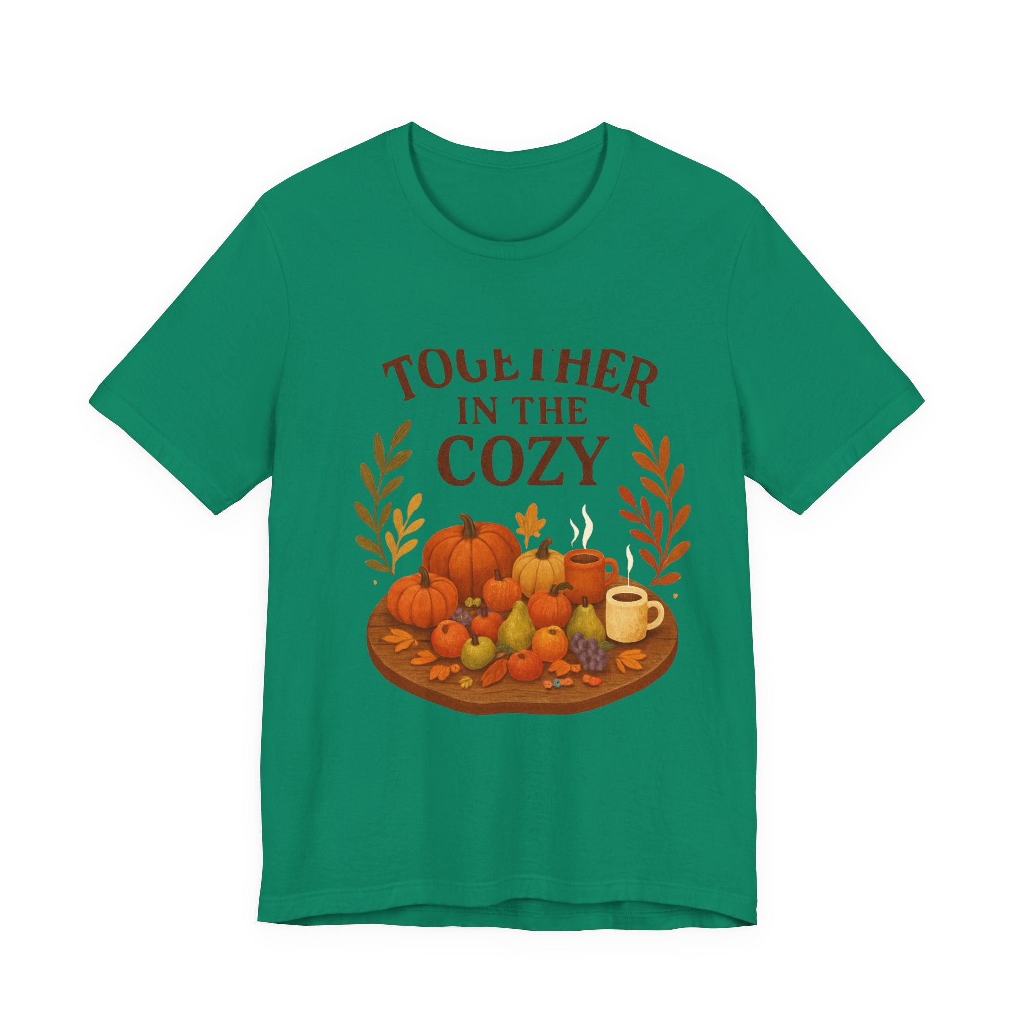 Cozy Together Fall Tee — "Together in the Cozy" Pumpkin Autumn Shirt