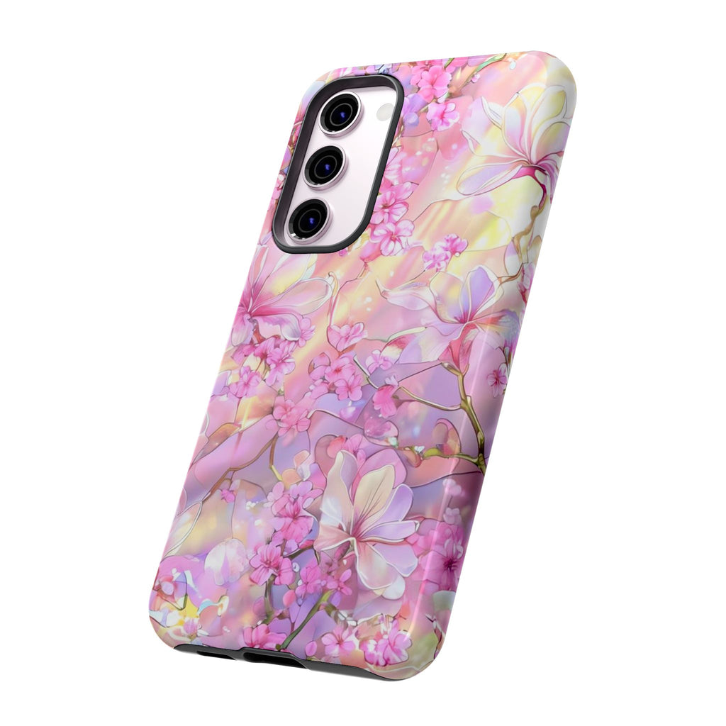 Floral Elegance Tough Phone Case – Dual-Layer Protection for iPhone 17/16/15 & Samsung | Glossy or Matte Finish | Morphesa