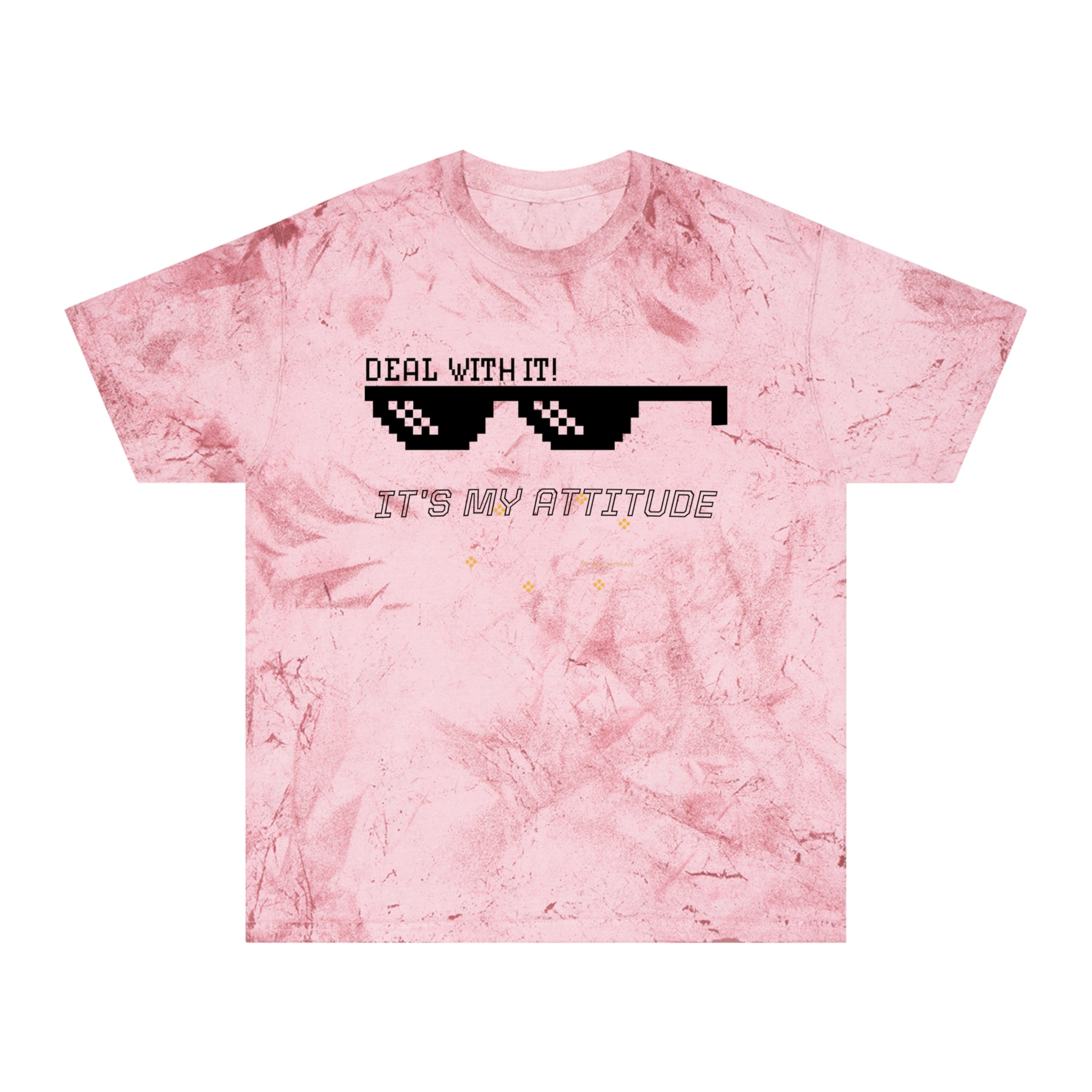 Deal With It Sunglasses Graphic Tee — "Deal With It! It’s My Attitude" Tie-Dye T-Shirt