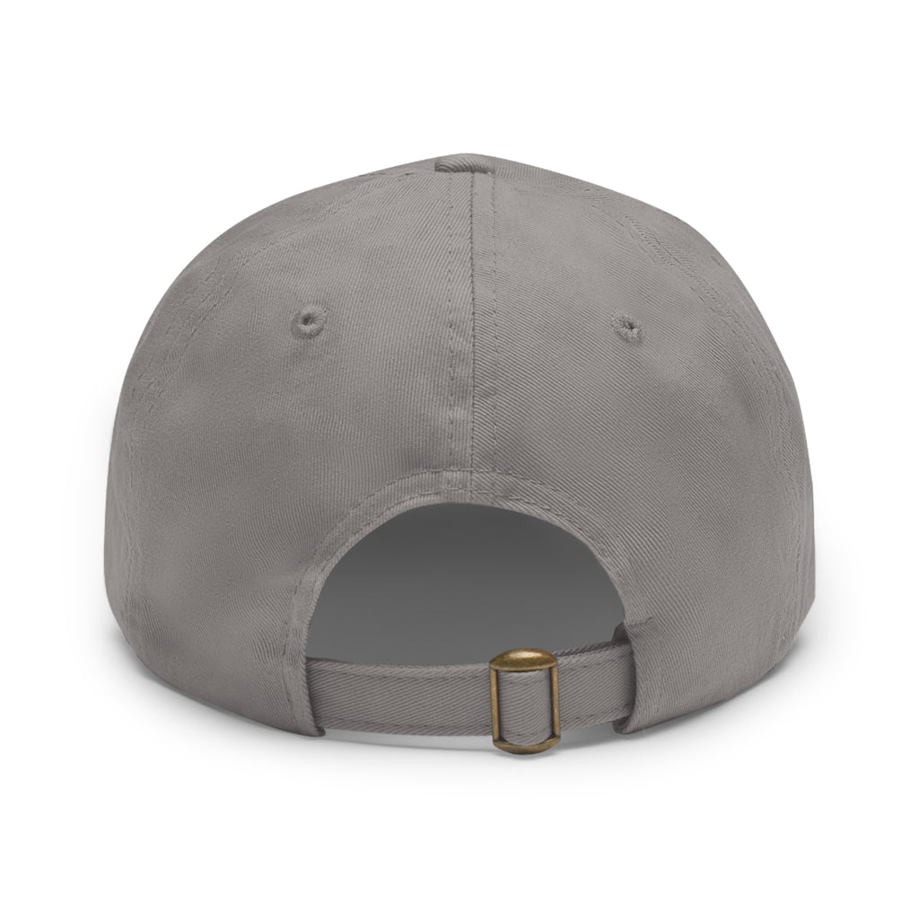 Stylish Dad Hat with Leather Patch, Casual Baseball Cap, Gift for Dads, Outdoor Accessory, Summer Fashion
