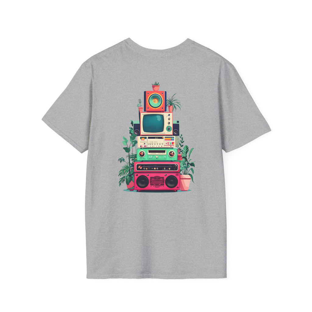 Retro Beach Vibes Unisex Softstyle T-Shirt, Casual Summer Tee, Vintage Style Shirt, Music Lover Gift, Relaxed Fit Apparel