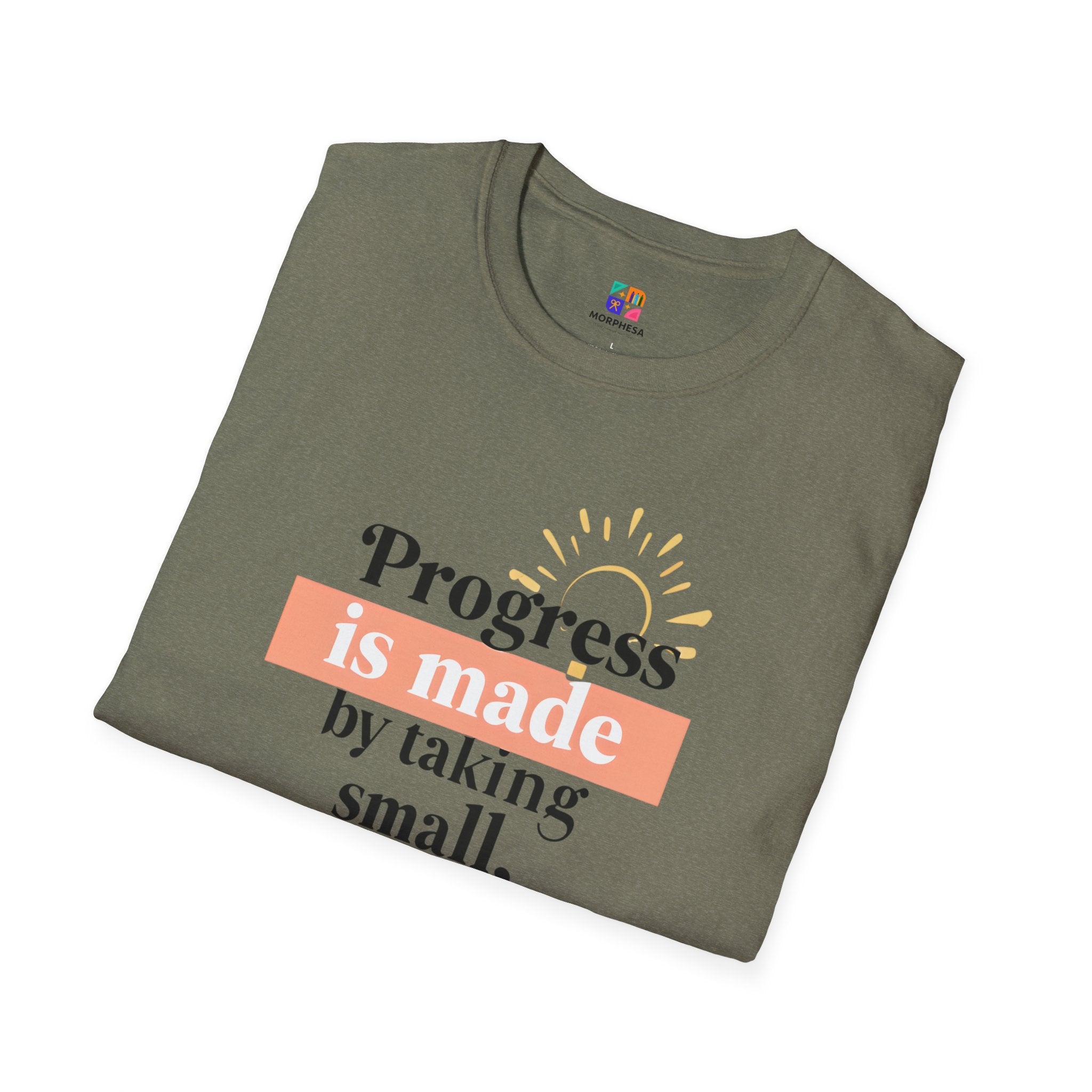 Motivational T-Shirt, Inspirational Gift for Personal Growth, Progress Quote Tee, Everyday Wear, Encouragement Apparel