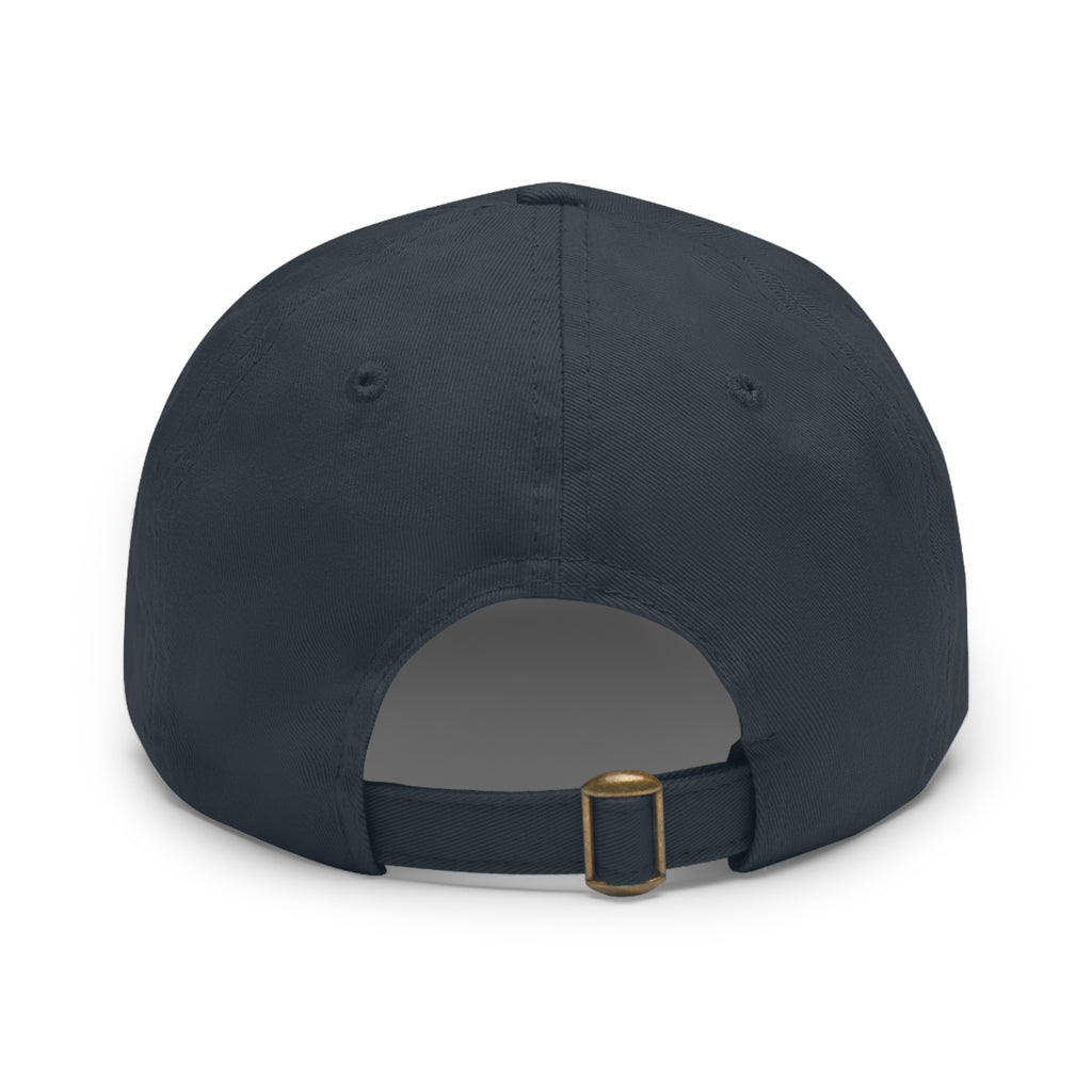 Stylish Dad Hat with Leather Patch, Casual Baseball Cap, Gift for Dads, Outdoor Accessory, Summer Fashion