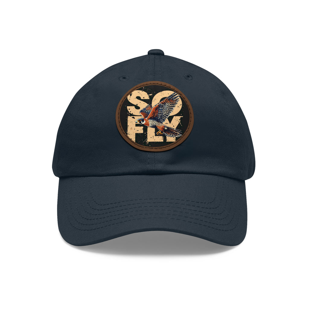 Stylish Dad Hat with Leather Patch, Casual Baseball Cap, Gift for Dads, Outdoor Accessory, Summer Fashion