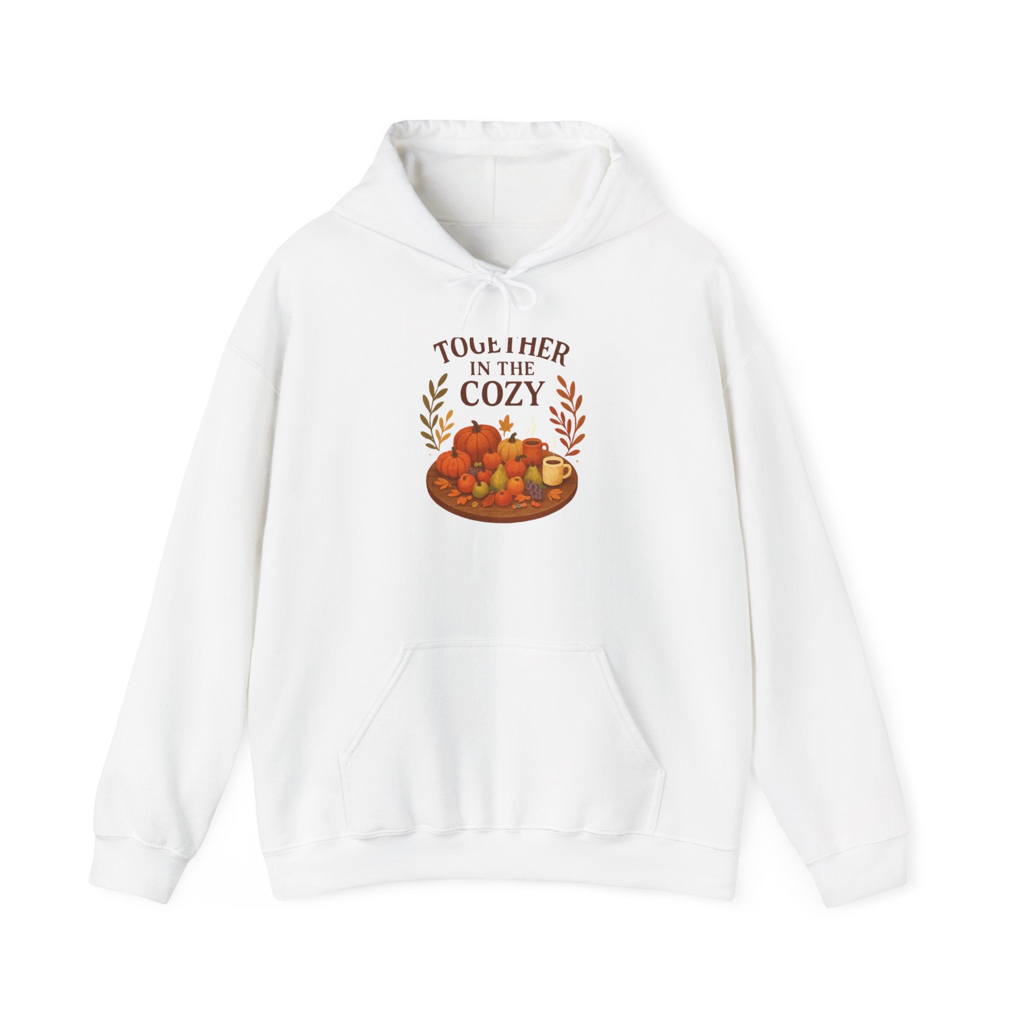 Cozy Together Hoodie — "Together in the Cozy" Fall Pumpkin Sweatshirt
