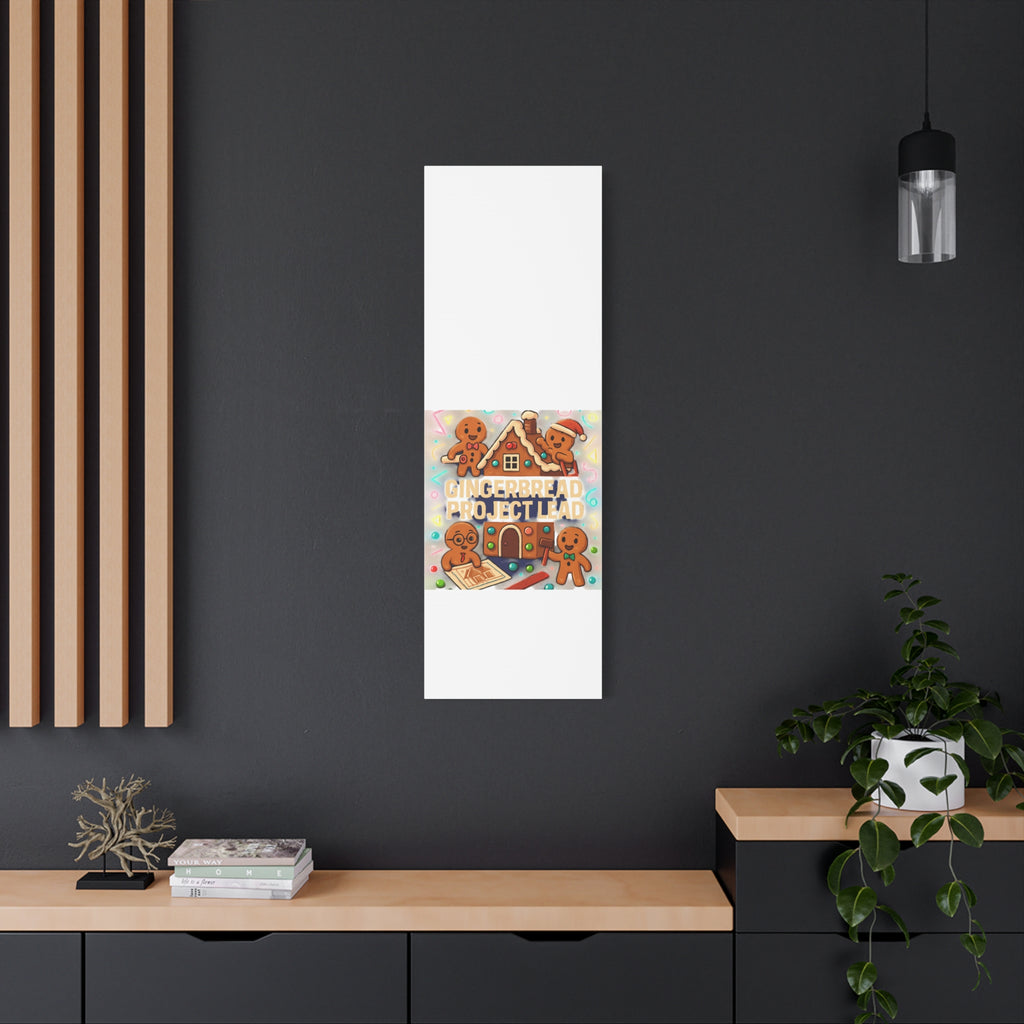 Gingerbread Project Lead Canvas Art — Holiday Kitchen Wall Decor