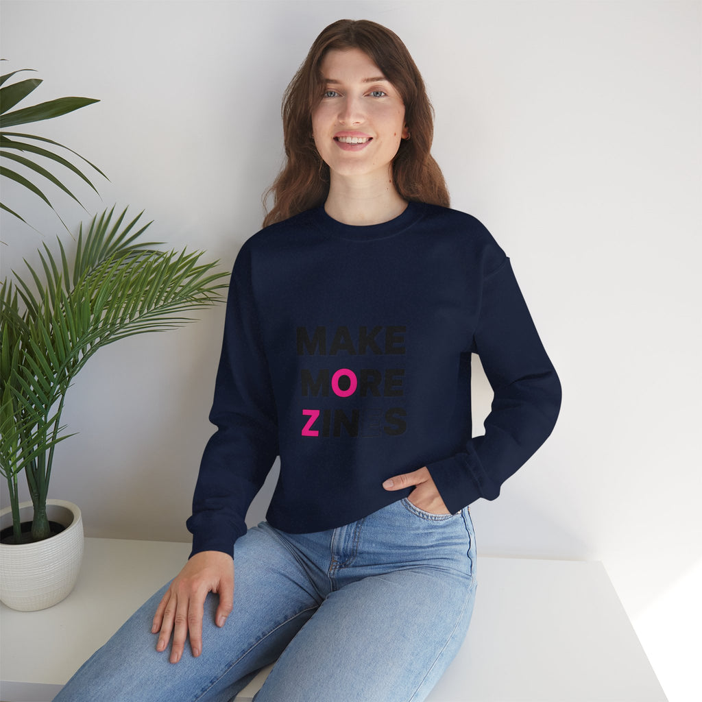 Make More Zines Sweatshirt | ransom collage shirt, zine style tee