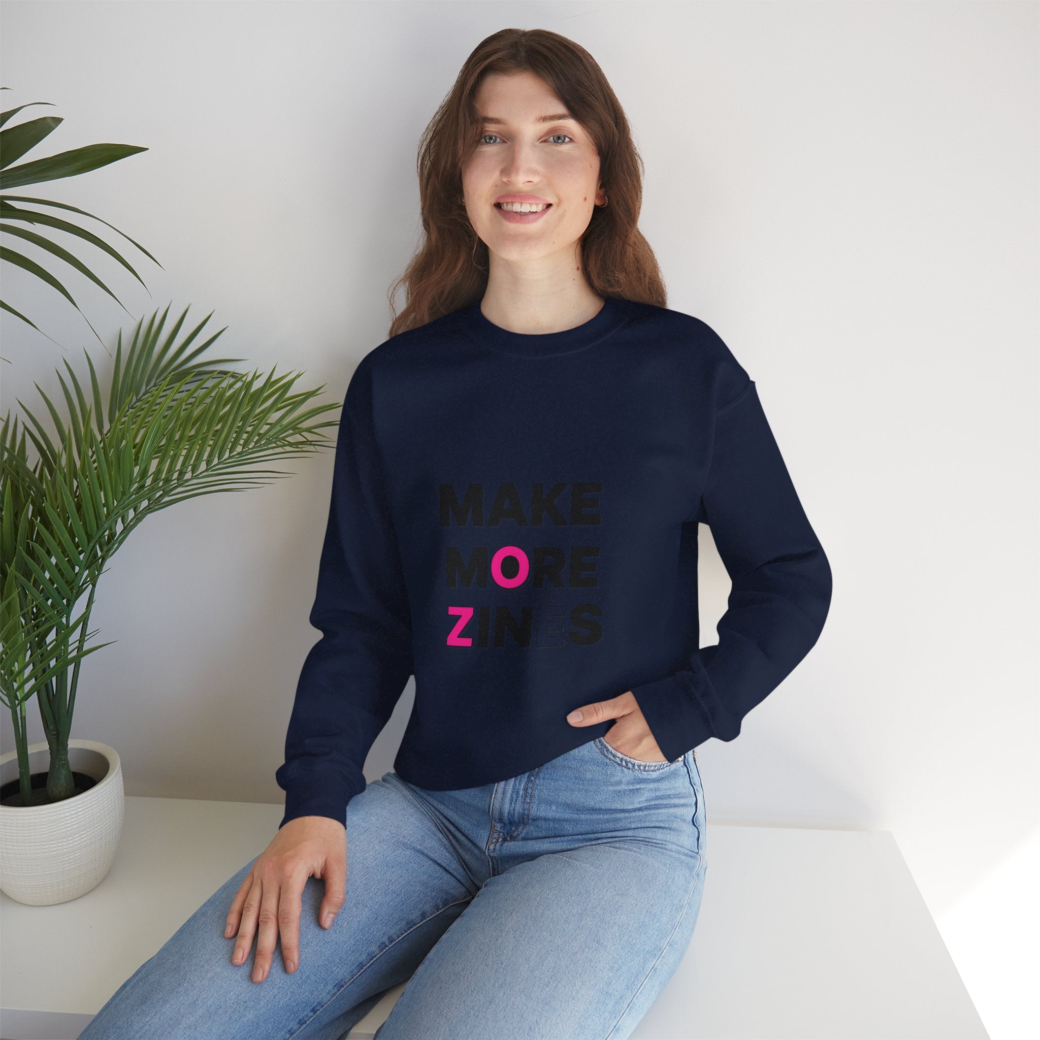 Make More Zines Sweatshirt | ransom collage shirt, zine style tee