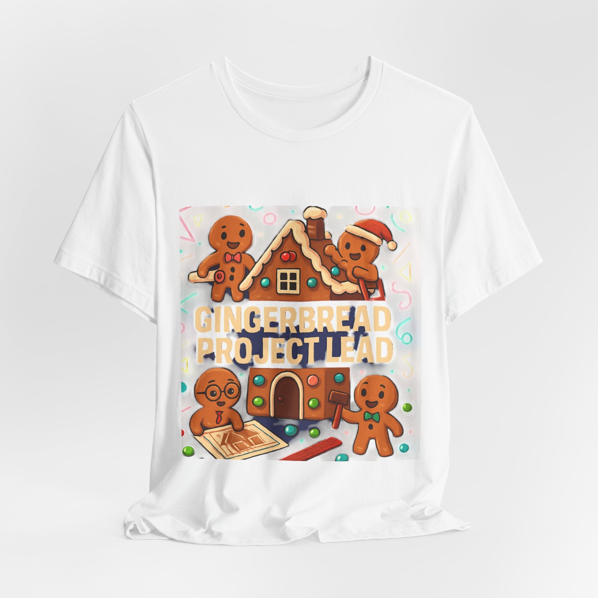 Gingerbread Project Lab T-Shirt — Cute Holiday Cookie House Tee