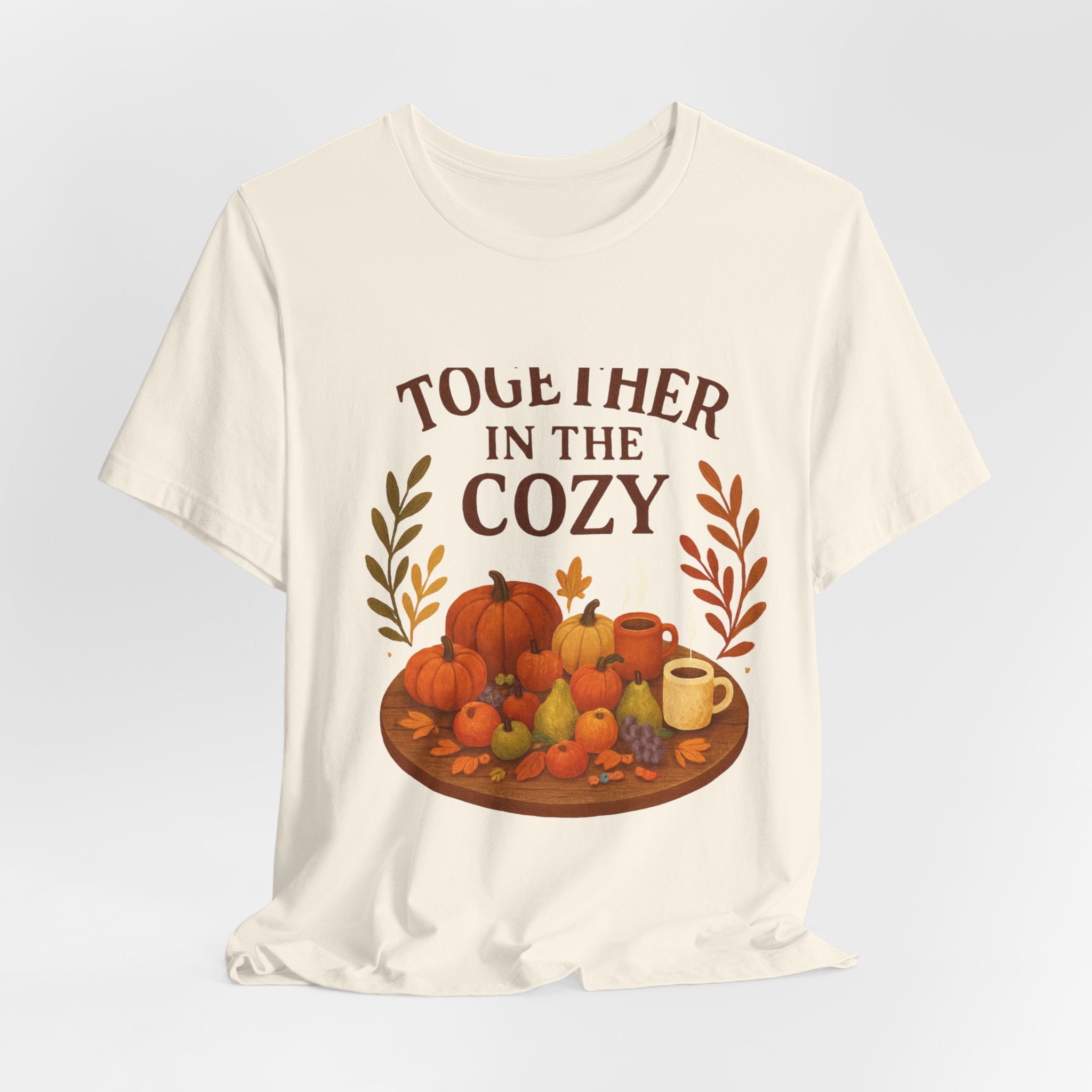 Cozy Together Fall Tee — "Together in the Cozy" Pumpkin Autumn Shirt