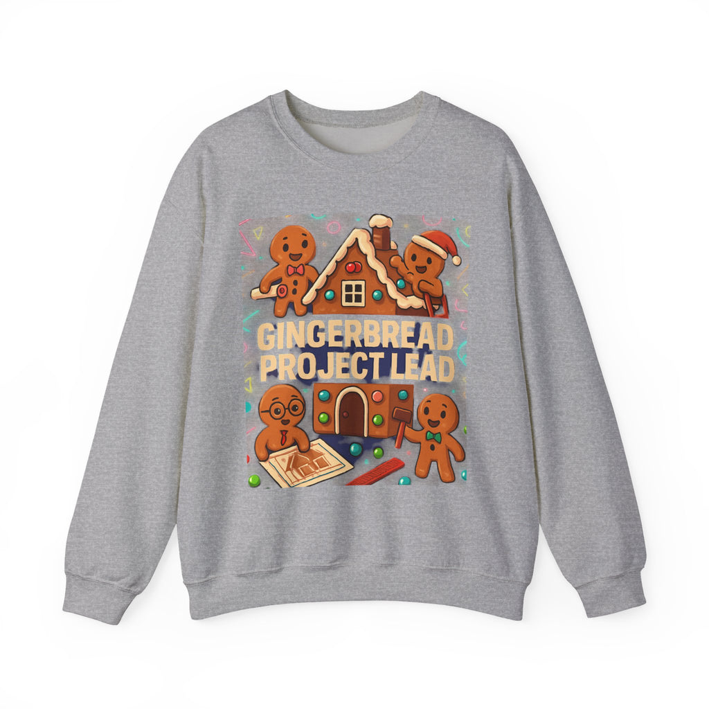 Gingerbread Project Lab Sweatshirt — Cute Holiday Cookie House Crewneck
