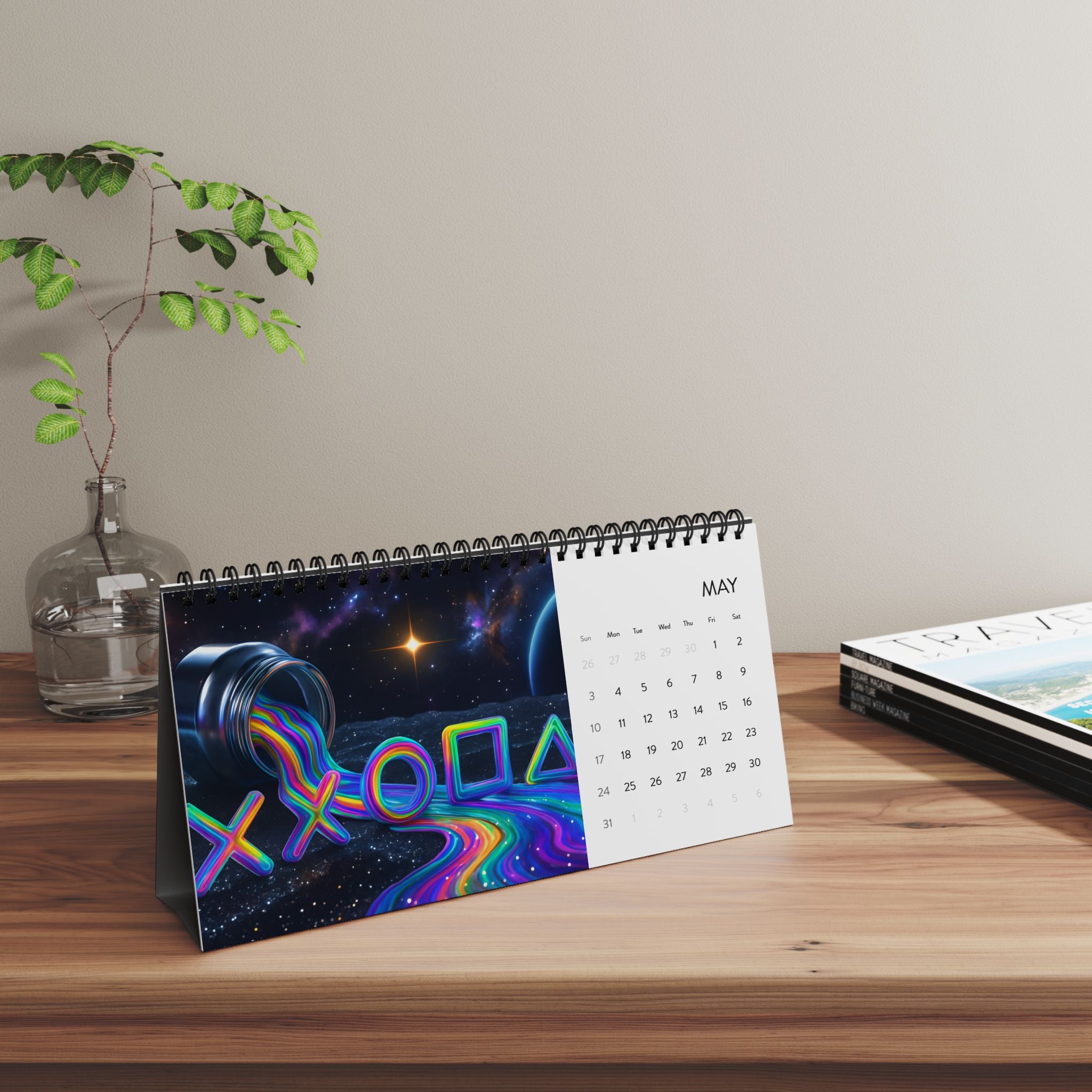 2026 Multidesign Morphesa Desktop Calendar — 2026 Grid