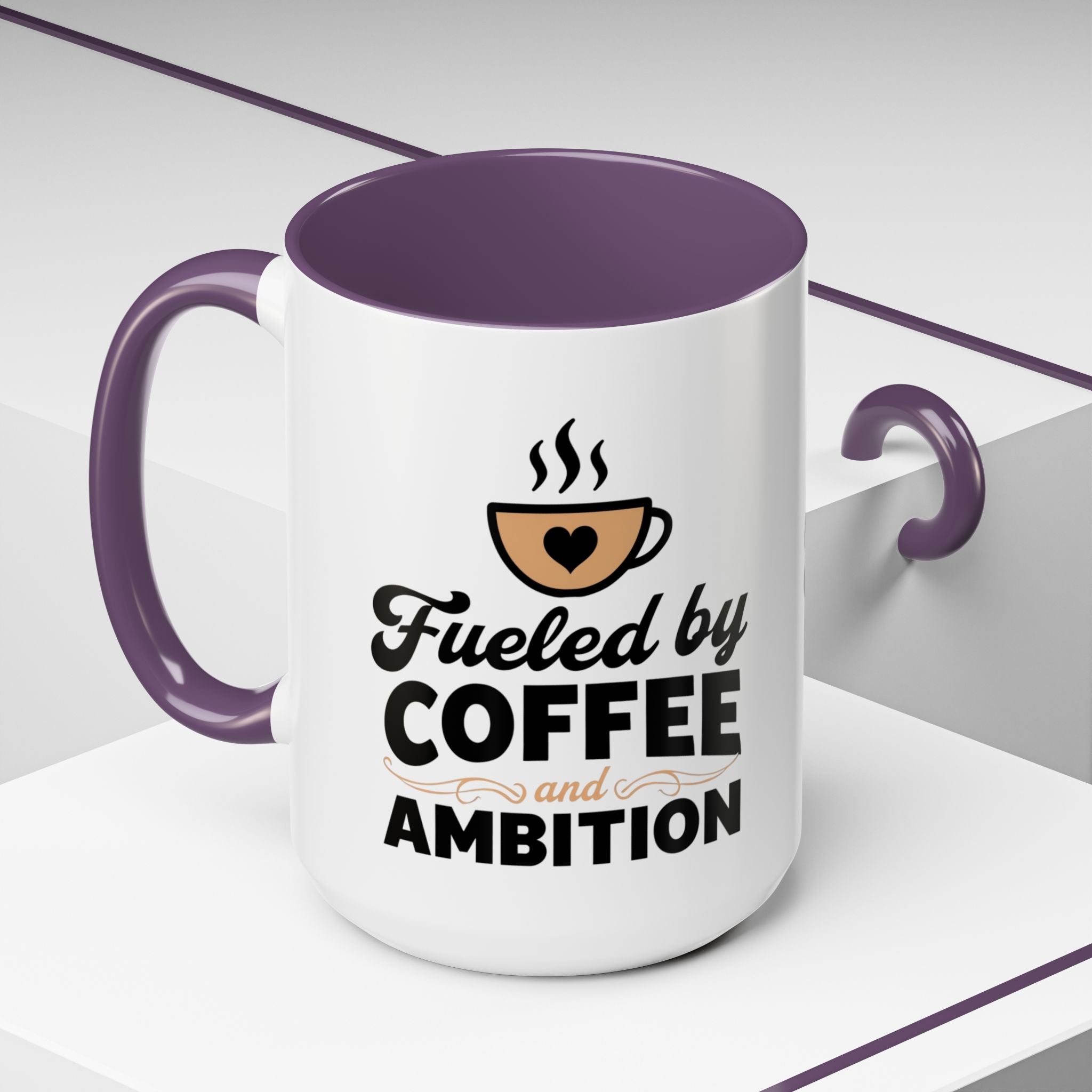 Motivational Coffee Mug - Fueled by Coffee and Ambition