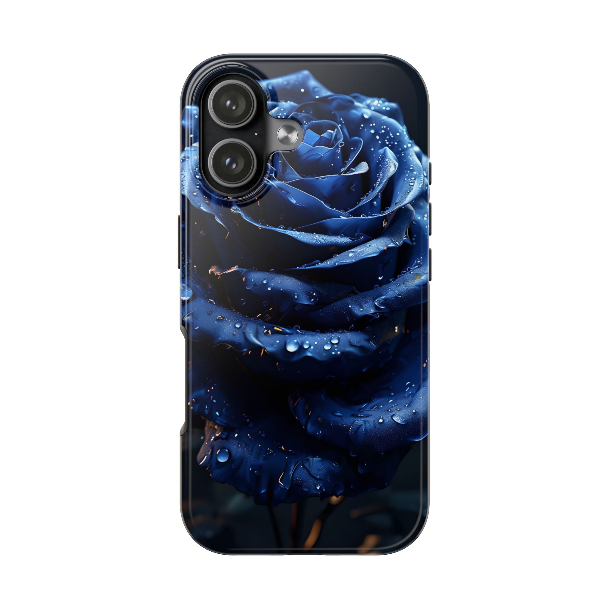 iPhone 17 Pro Max Tough Phone Case - Elegant Blue Rossy Design