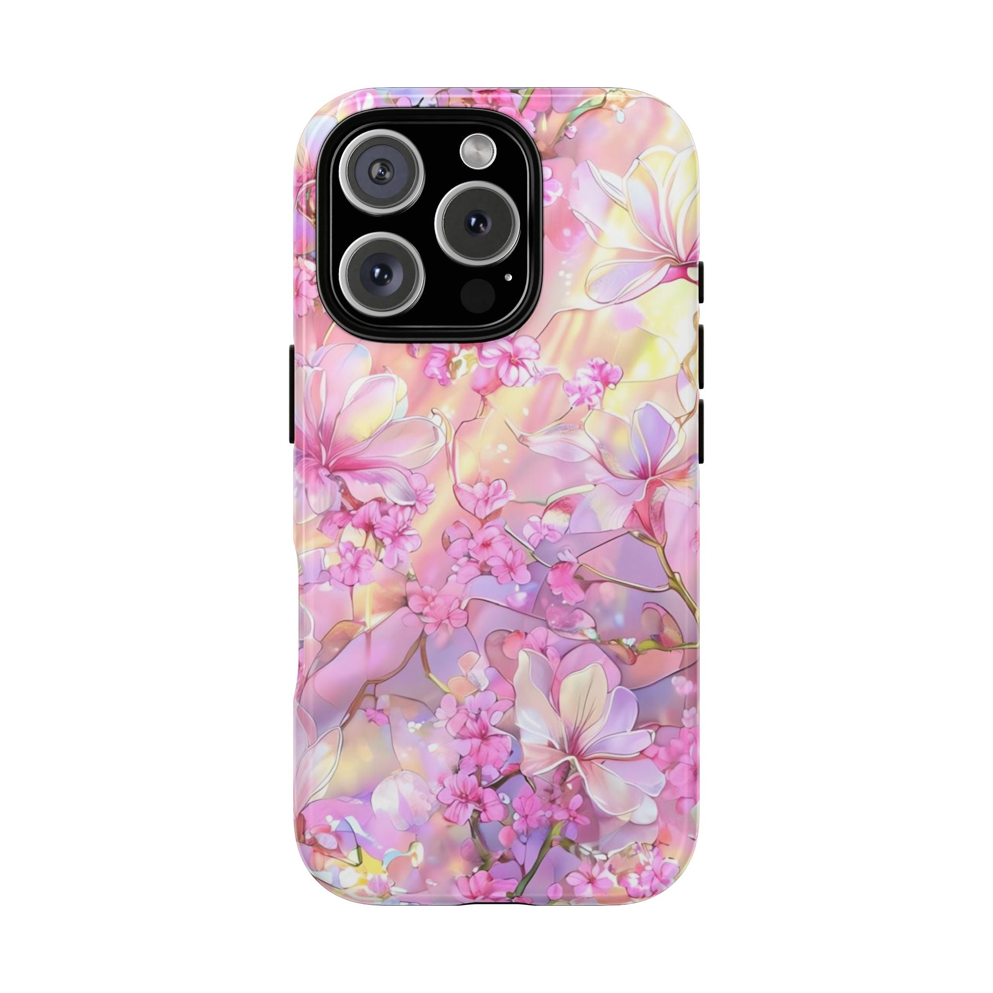 Floral Elegance Tough Phone Case – Dual-Layer Protection for iPhone 17/16/15 & Samsung | Glossy or Matte Finish | Morphesa