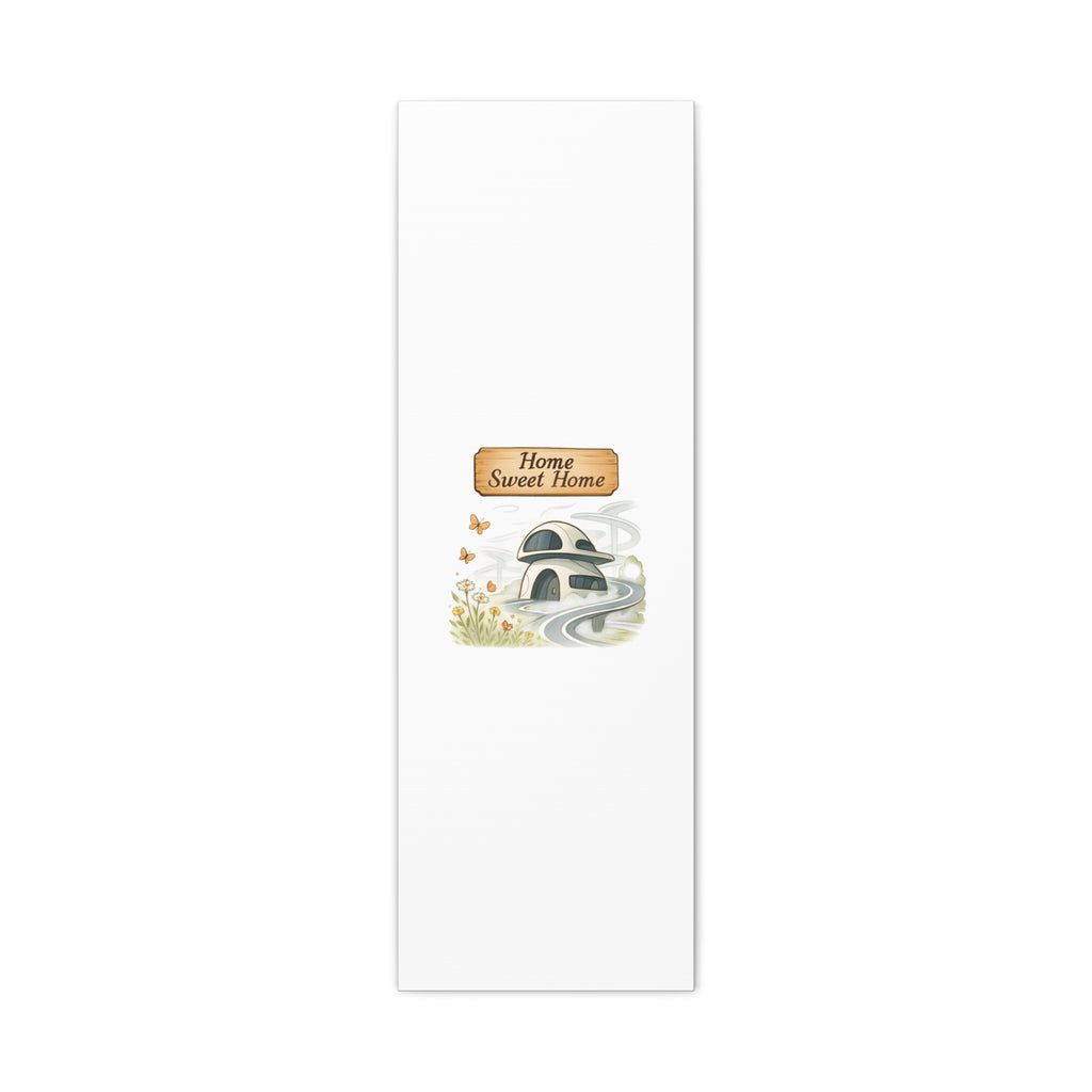 Home Sweet Home Canvas Wall Art — Cozy Cottage Matte Stretched Canvas