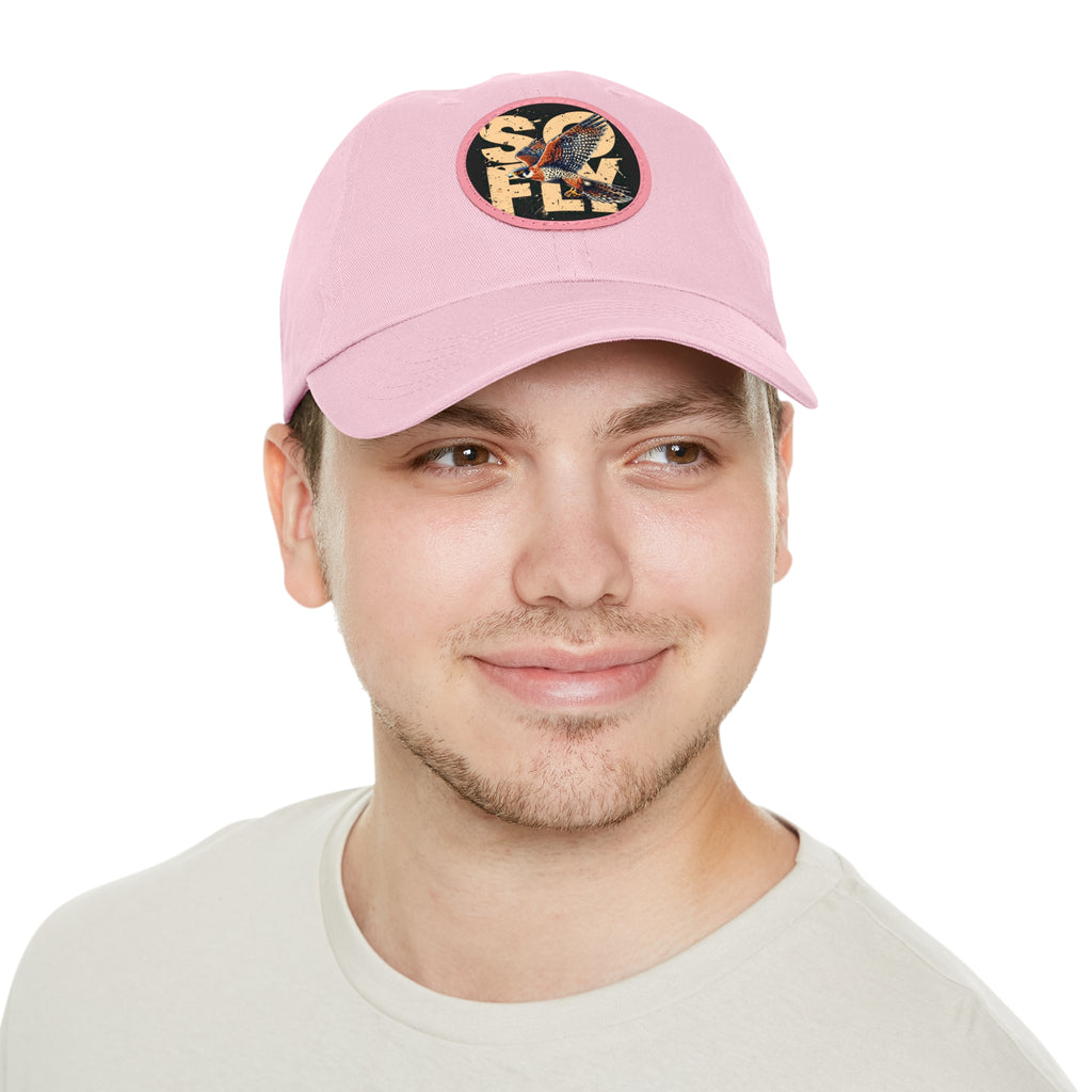 Stylish Dad Hat with Leather Patch, Casual Baseball Cap, Gift for Dads, Outdoor Accessory, Summer Fashion