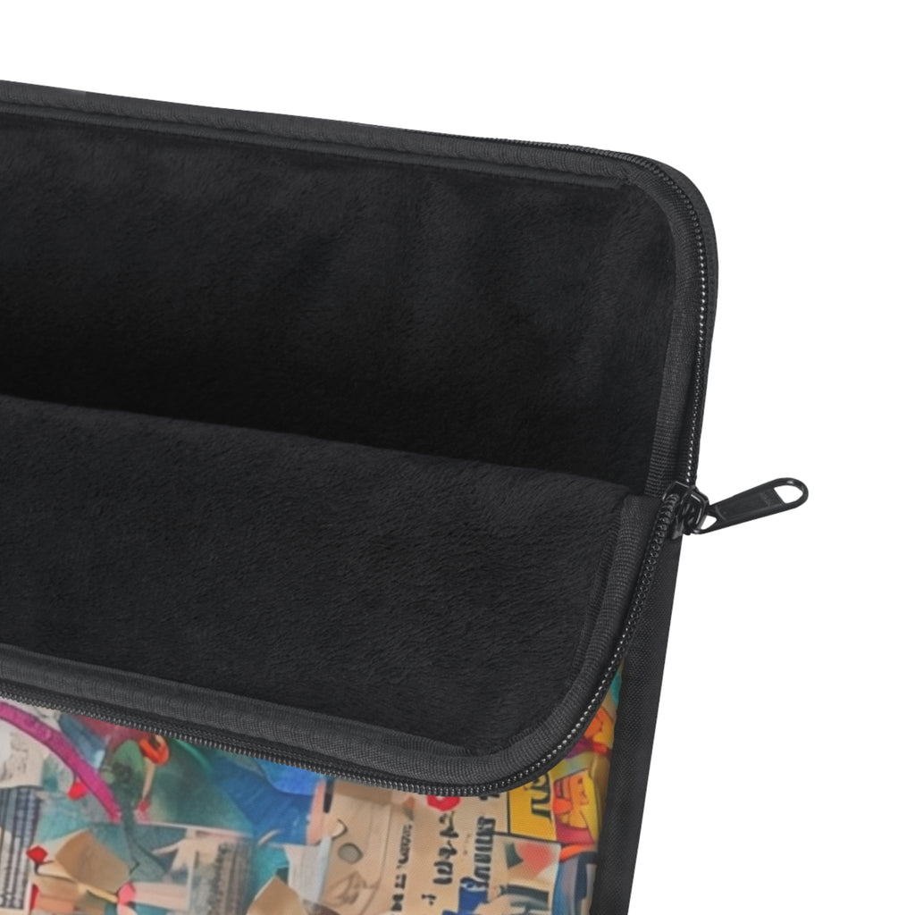 Colorful Abstract Laptop Sleeve, Artistic Sleeve Case, Computer Cover, Gift for Students, Unique Tech Accessory