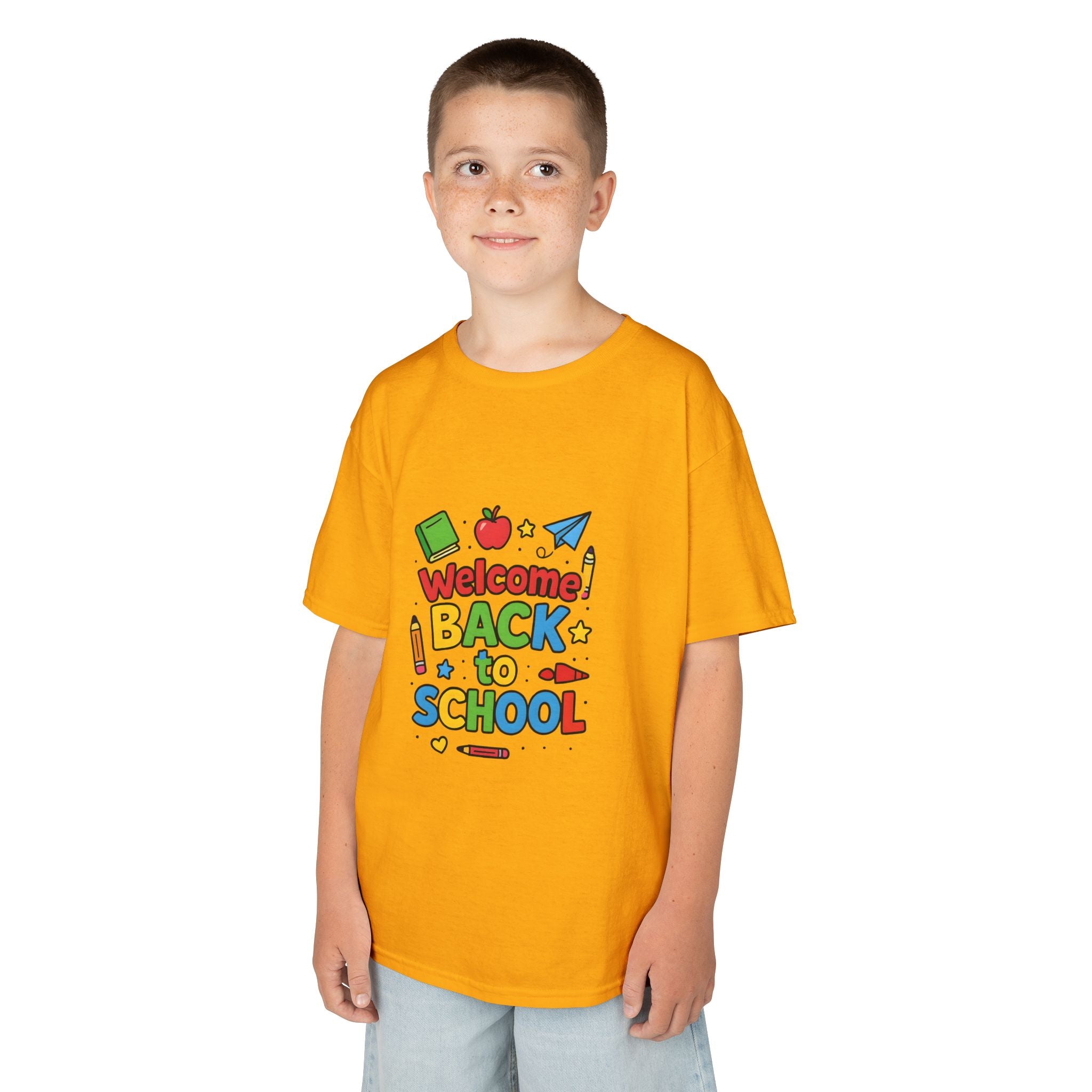 Kids School Graphic Tee, Back to School Outfit Gift Shirt, Youthful Vibrant Children's Birthday Tshirt, First Day of School Apparel, Cute