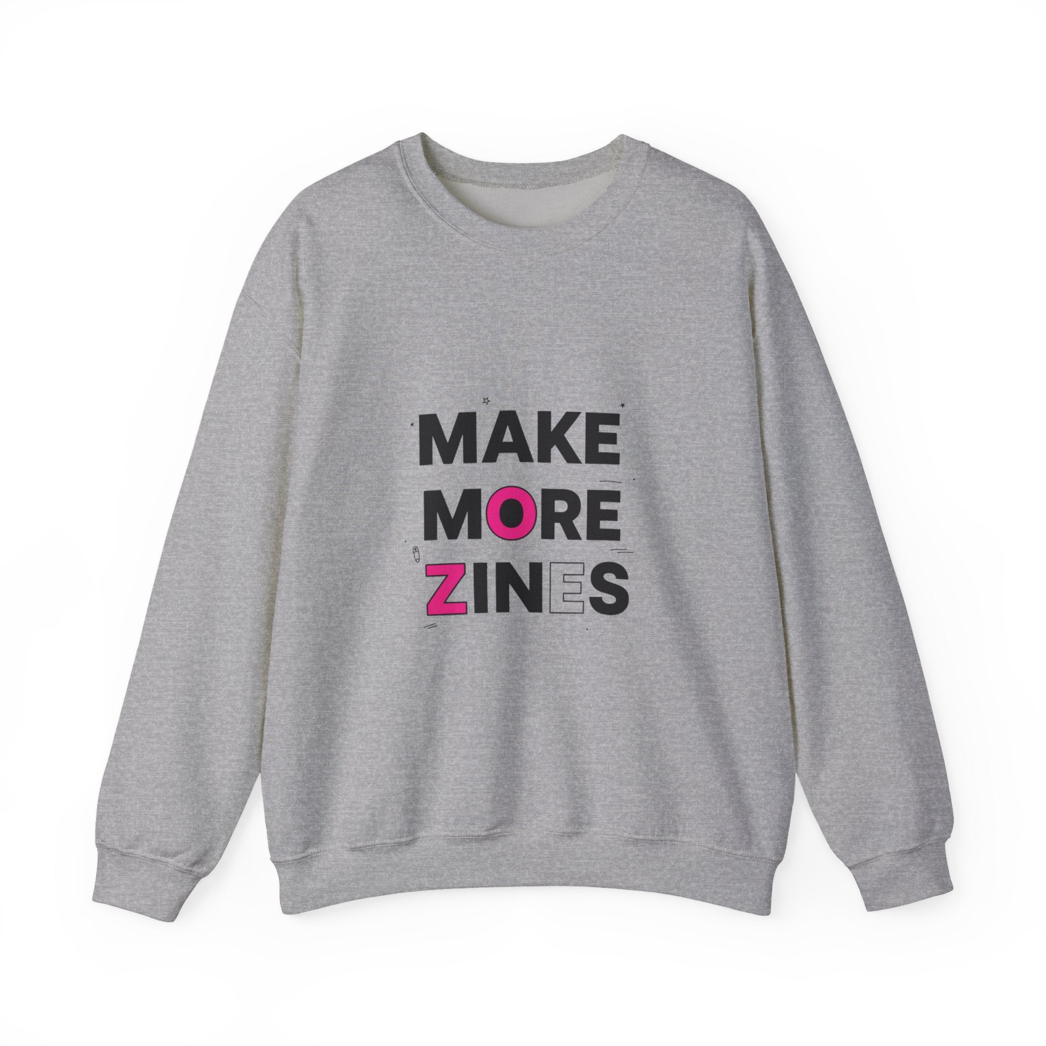 Make More Zines Sweatshirt | ransom collage shirt, zine style tee