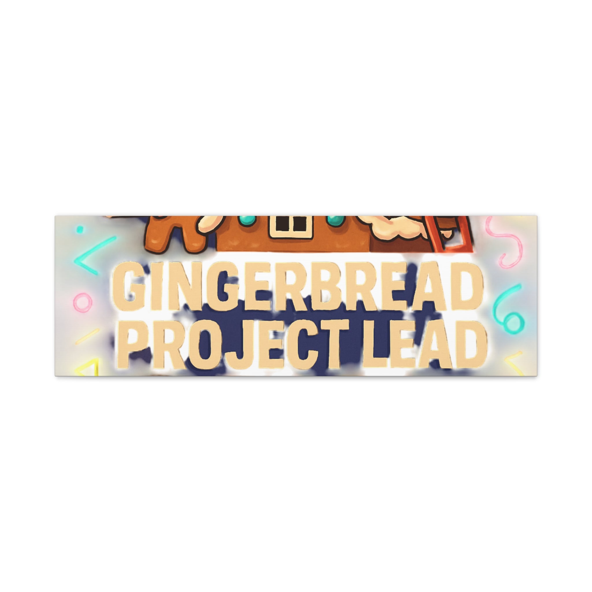 Gingerbread Project Lead Canvas Art — Holiday Kitchen Wall Decor