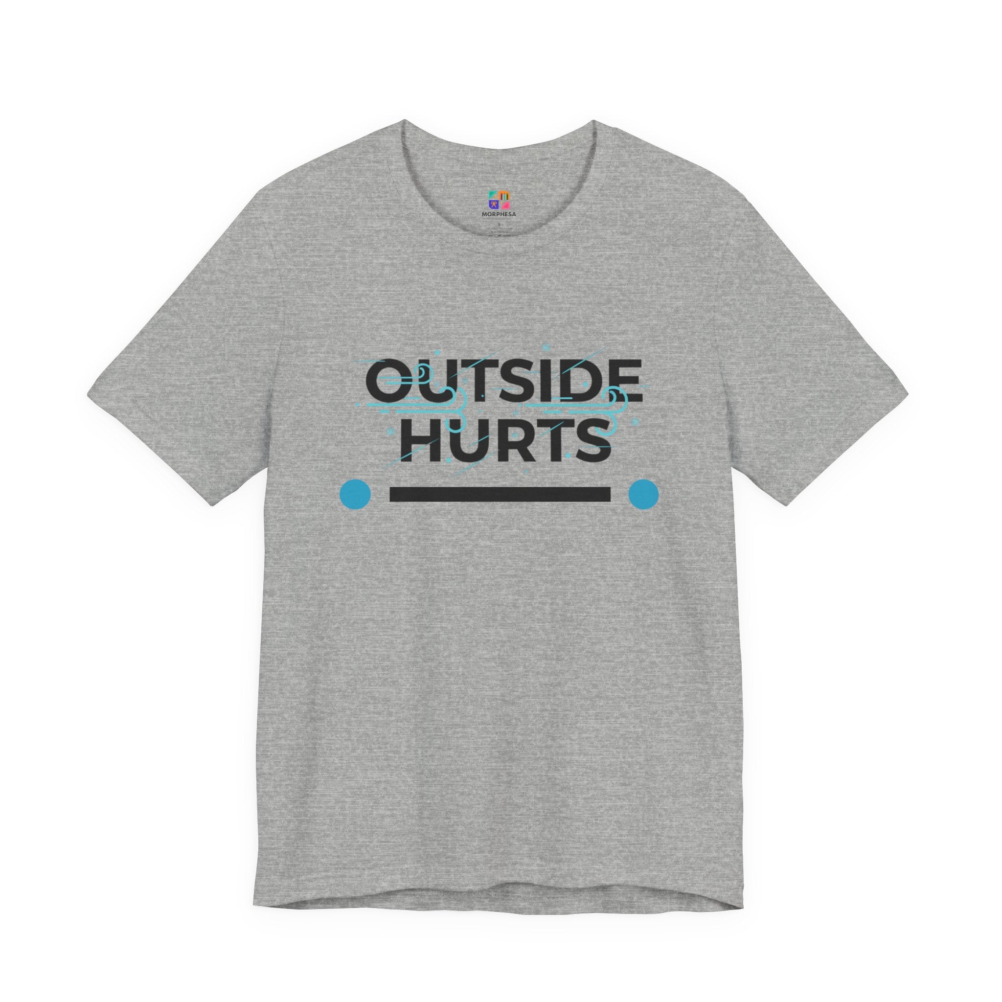 OUTSIDE HURTS Tee | minimalist winter shirt, cold humor